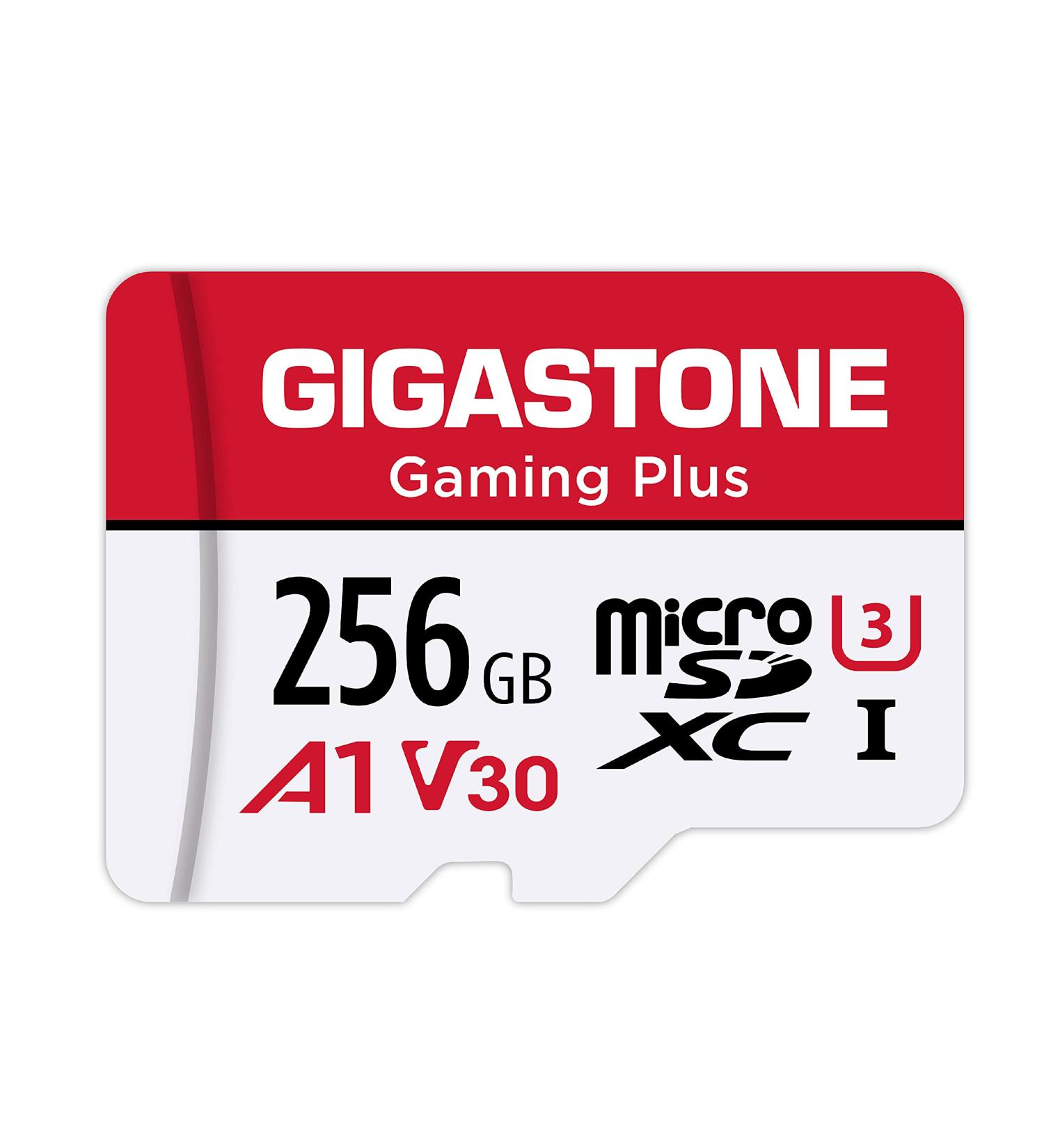 Gigastone 256GB Micro SD Card for Nintendo-Switch, GoPro, Dash Cam - 4K Video, UHS-I A1 U3 V30, up to 100MB/s - Buy Online on GoSupps.com