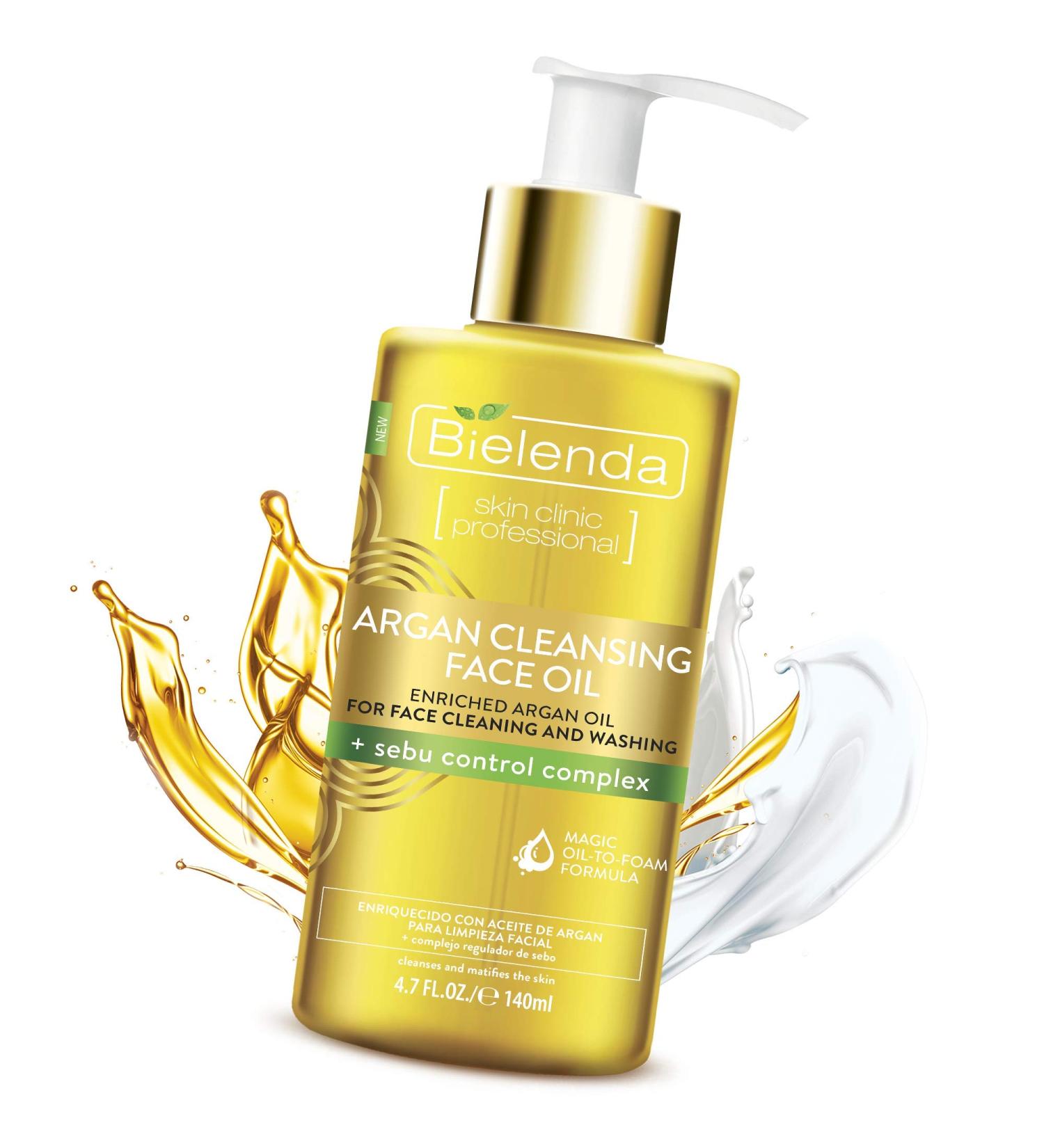 Buy Bielenda Argan Oil Facial Cleanser | Nourishing Argon Oil & Sebu Control Complex for Clear Skin - Buy Online on GoSupps.com