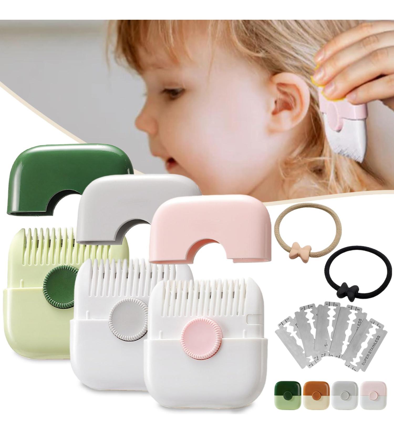 Cohbskj Trimpocket Hair Trimmer/Comb Kids Trim Pocket Comb Split Ends Hair Trimmer Baby Hair Trimmer Comb 2 in 1 Bangs Hair Trimmer Dual-Side Design Blades Replaceable (3PCS-C) - Buy Online on GoSupps.com