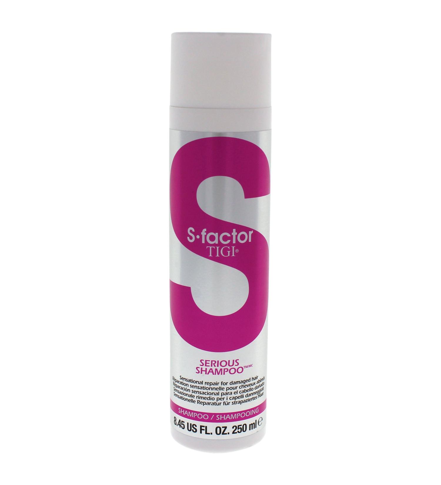 S Factor Tigi Serious Shampoo - 8.45 Ounce | Best International Shipping & Premium Hair Care - Buy Online on GoSupps.com