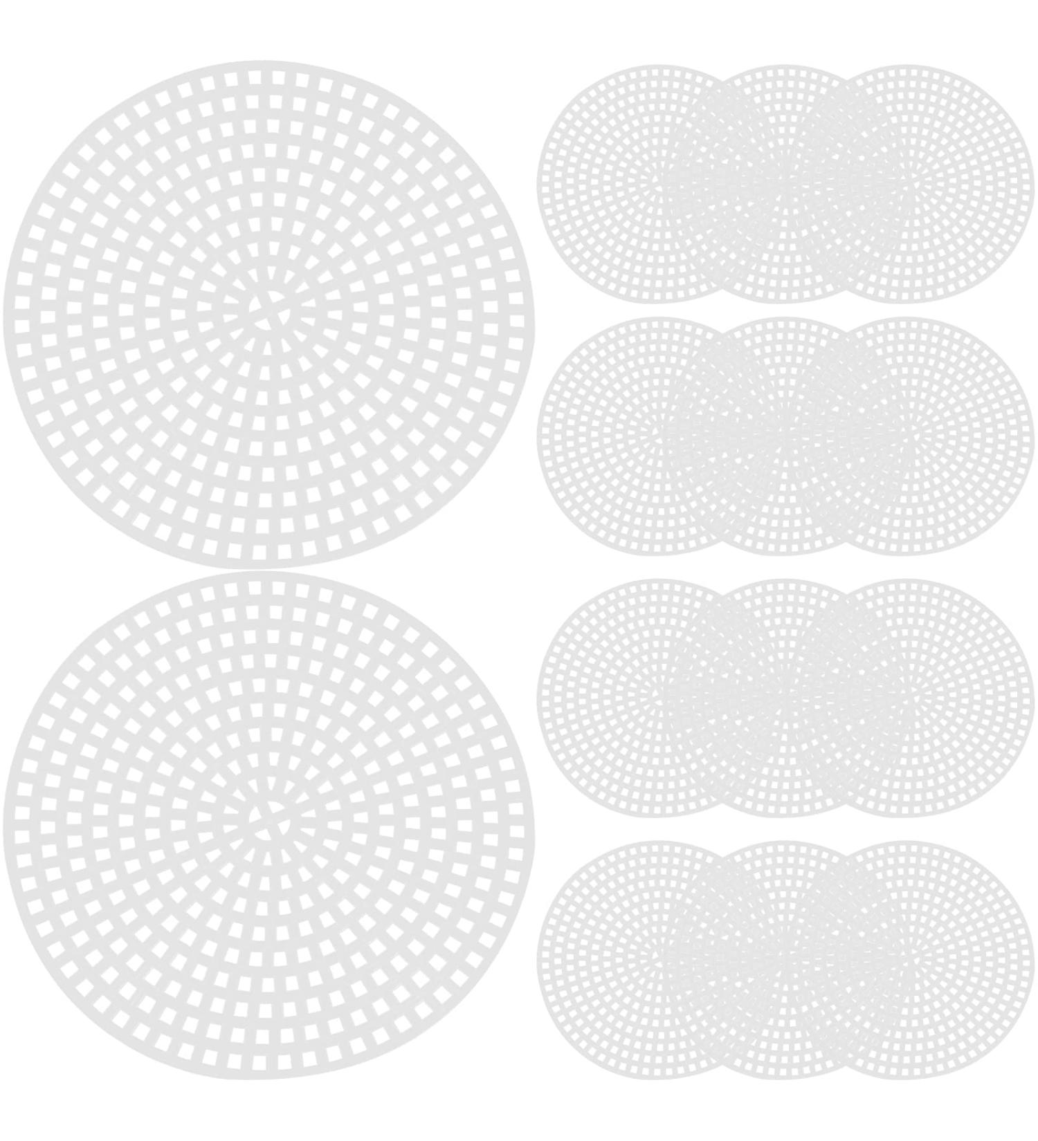 Exceart 30pcs Plastic Canvas Shapes for DIY Cross Stitch Embroidery - Round 7.7cm Mesh Screen for Needlepoint Craft Projects - Buy Online on GoSupps.com