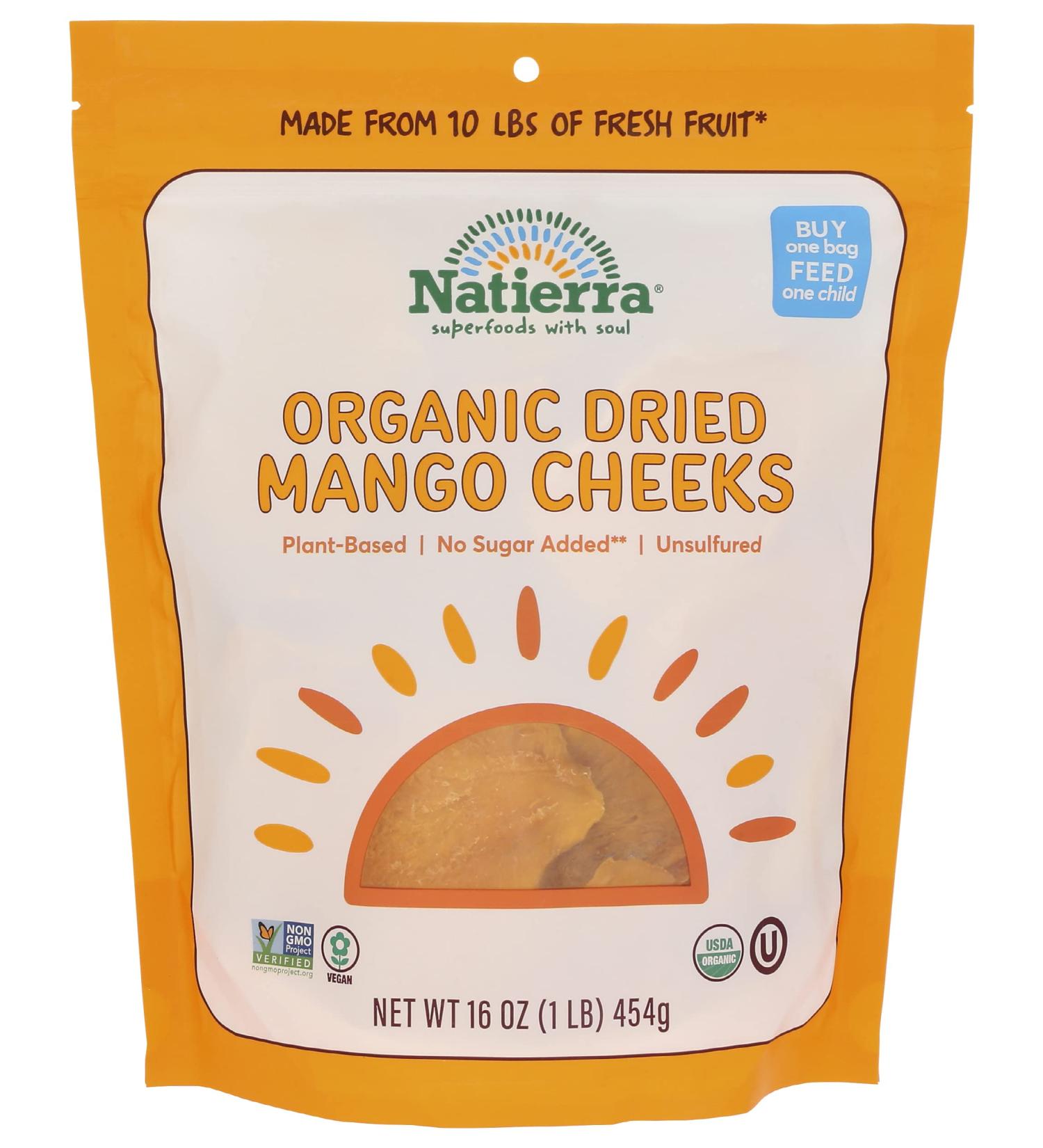 Natierra Organic Mango Cheeks  16 OZ - Buy Online on GoSupps.com