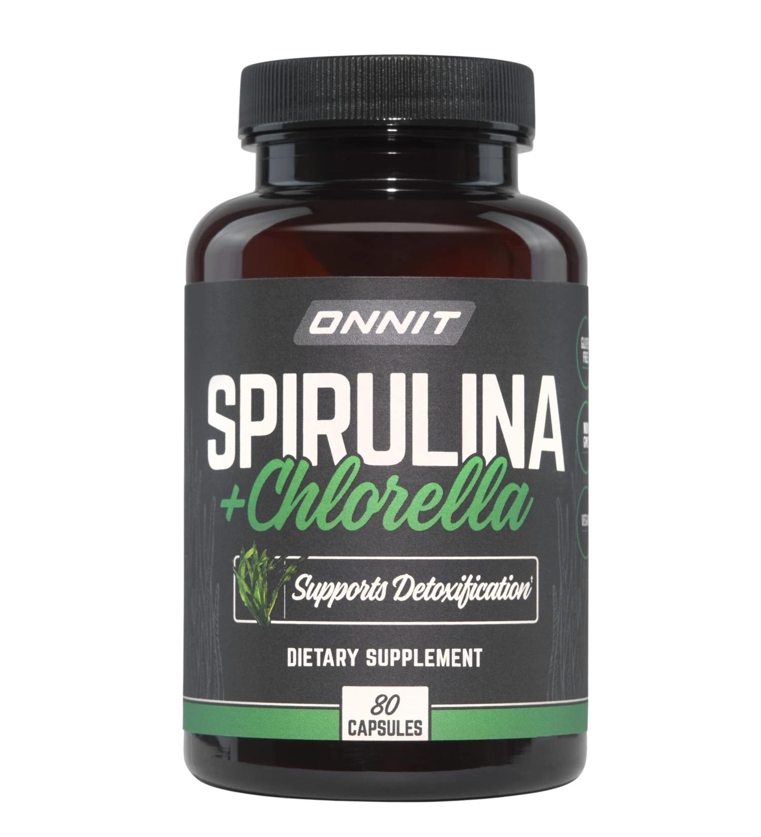 Onnit Spirulina and Chlorella Greens Supplement (80ct) - Nutrient Rich Superfood Blend - Buy Online on GoSupps.com