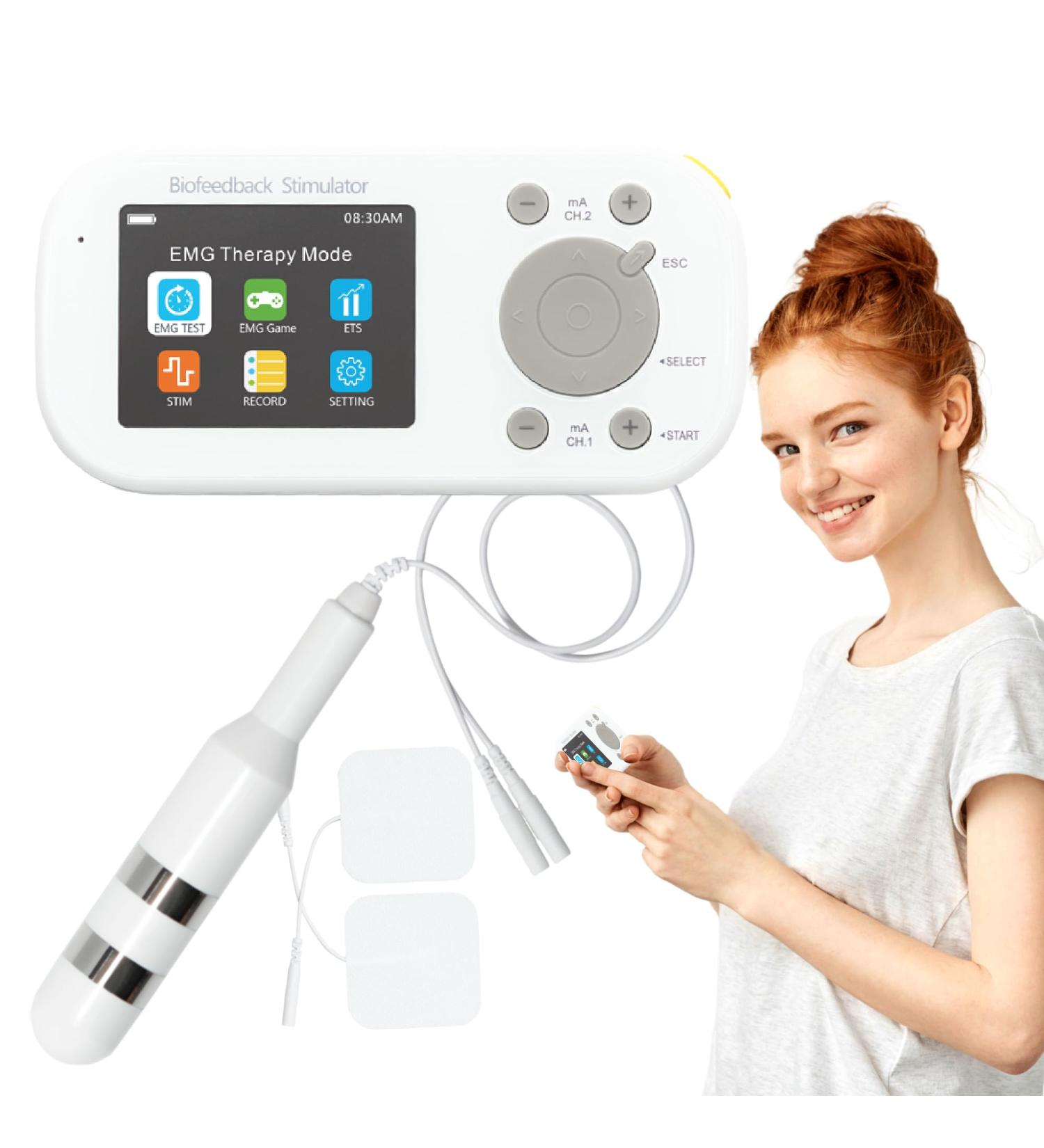 K-fit Kegel Toner Plus Biofeedback | Pelvic Floor Exercise Device for Incontinence | 22 Stim Programs & 6 Biofeedback Games - Rechargeable Full Color LCD - Buy Online on GoSupps.com