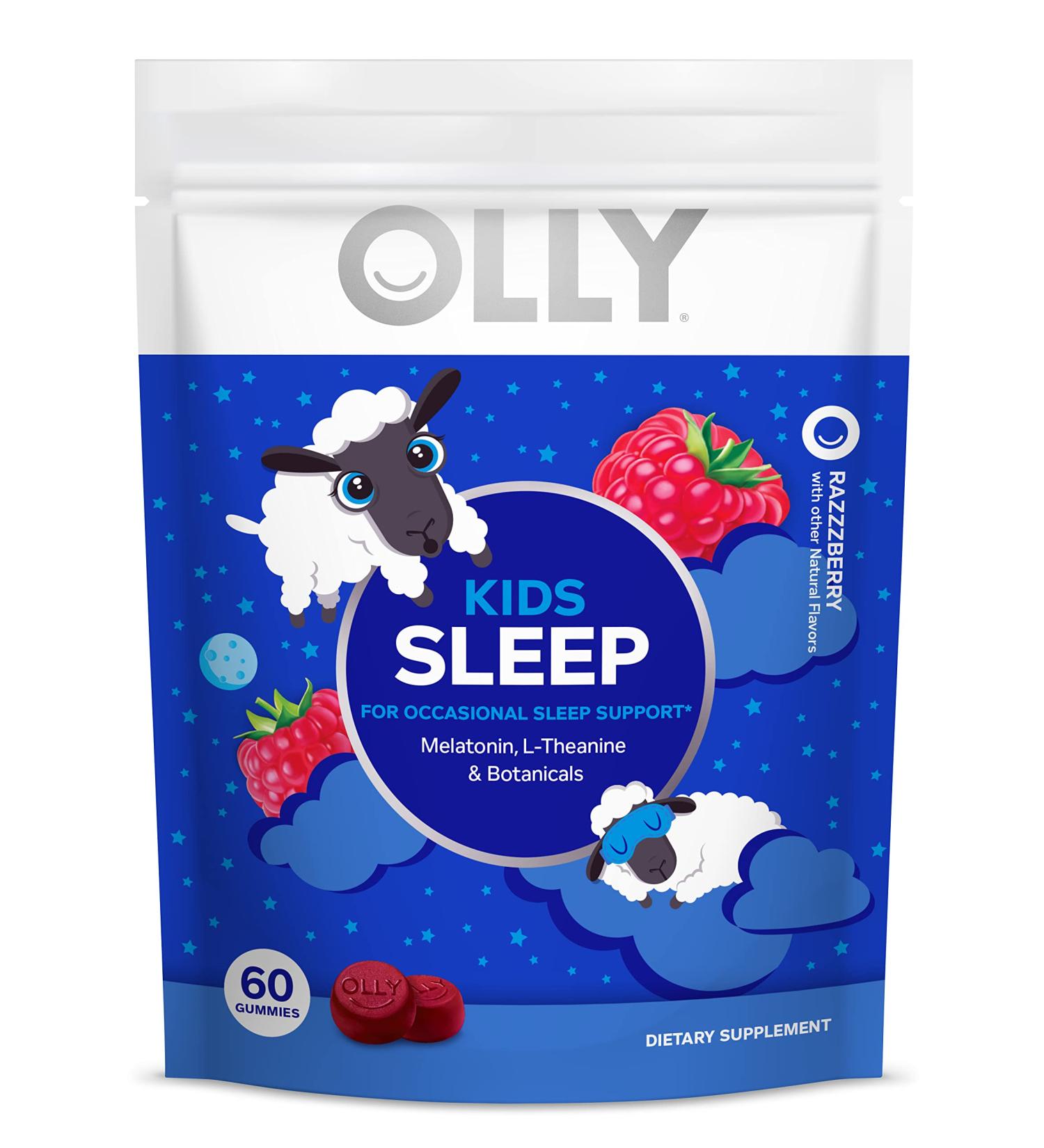 Olly Melatonin Gummies Razzberry - 60 Count | Sleep Aid & Restful Night - Buy Online on GoSupps.com