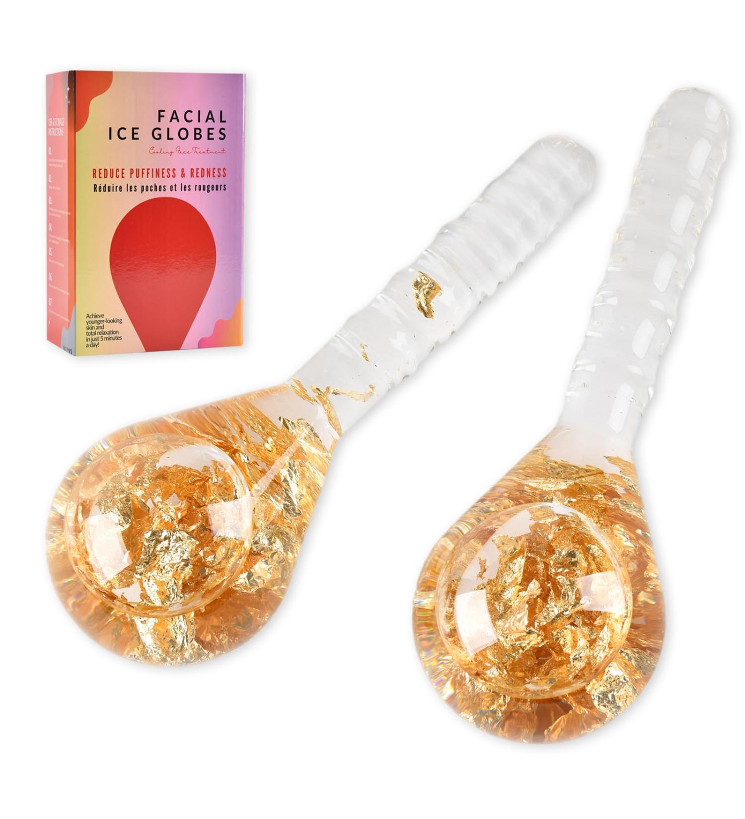 Facial Ice Globes - Cryo Stick Cooling Ball for Puffiness Dark Circles & Wrinkles | Skin Care Kit for Women - Buy Online on GoSupps.com