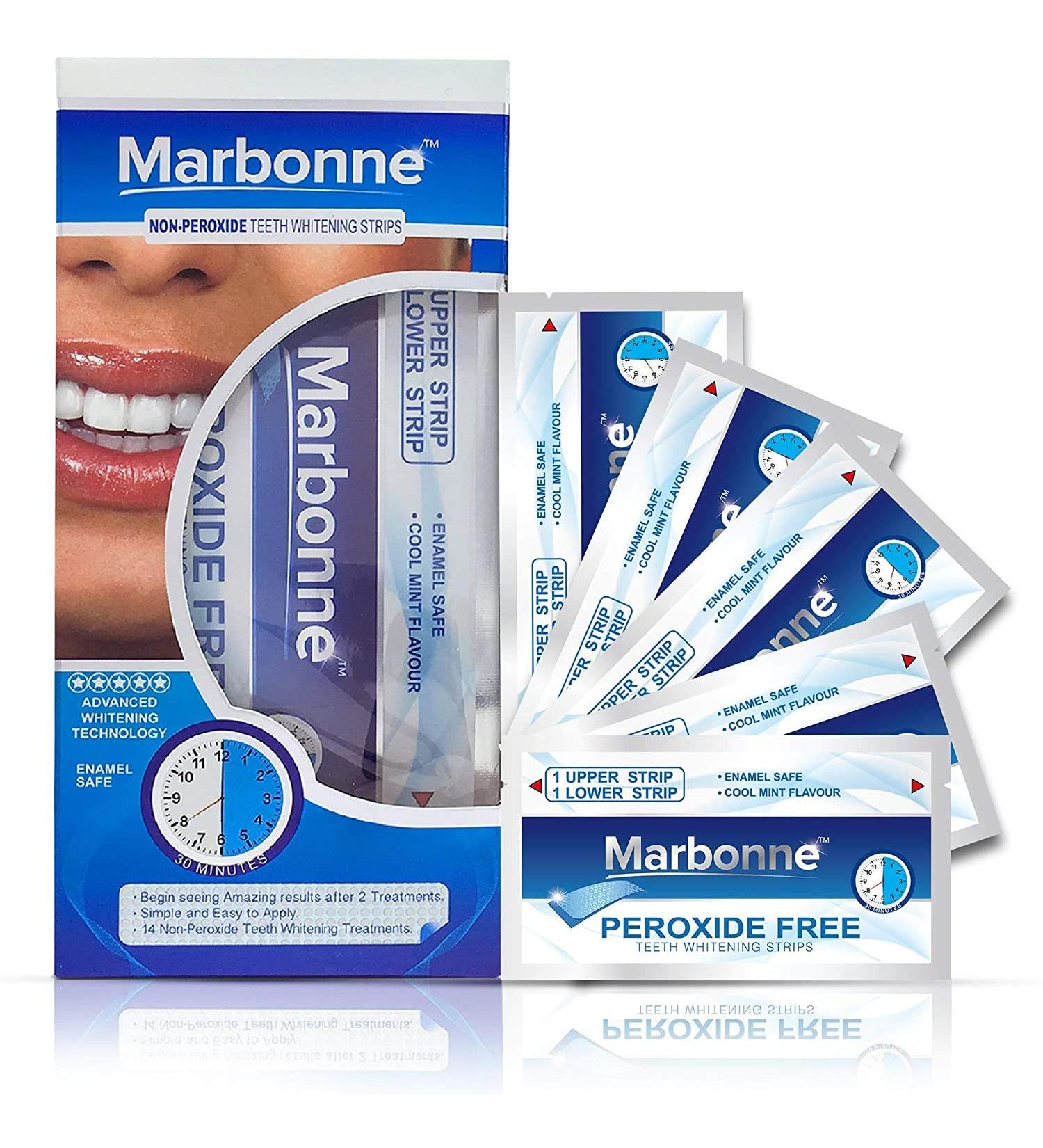 Teeth Whitening Strips PRO - 28 Premium Whitener Strips for Rapid White Results | Zero Sensitivity Teeth Whitening Kit - Buy Online on GoSupps.com