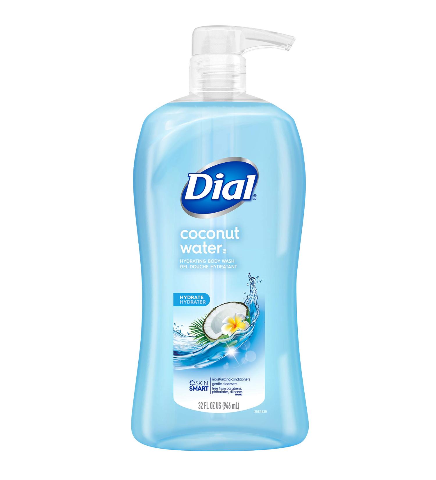 Dial Coconut Water Body Wash - 32 fl oz | Hydrating & Refreshing Formula - Buy Online on GoSupps.com