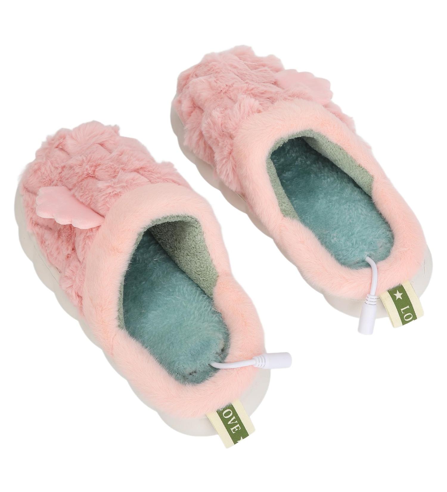 Comfortable Electrically Heated Plush Slippers | USB Foot Warmers | Removable & Washable | Slip-Resistant | Ideal for Indoor Use - Buy Online on GoSupps.com