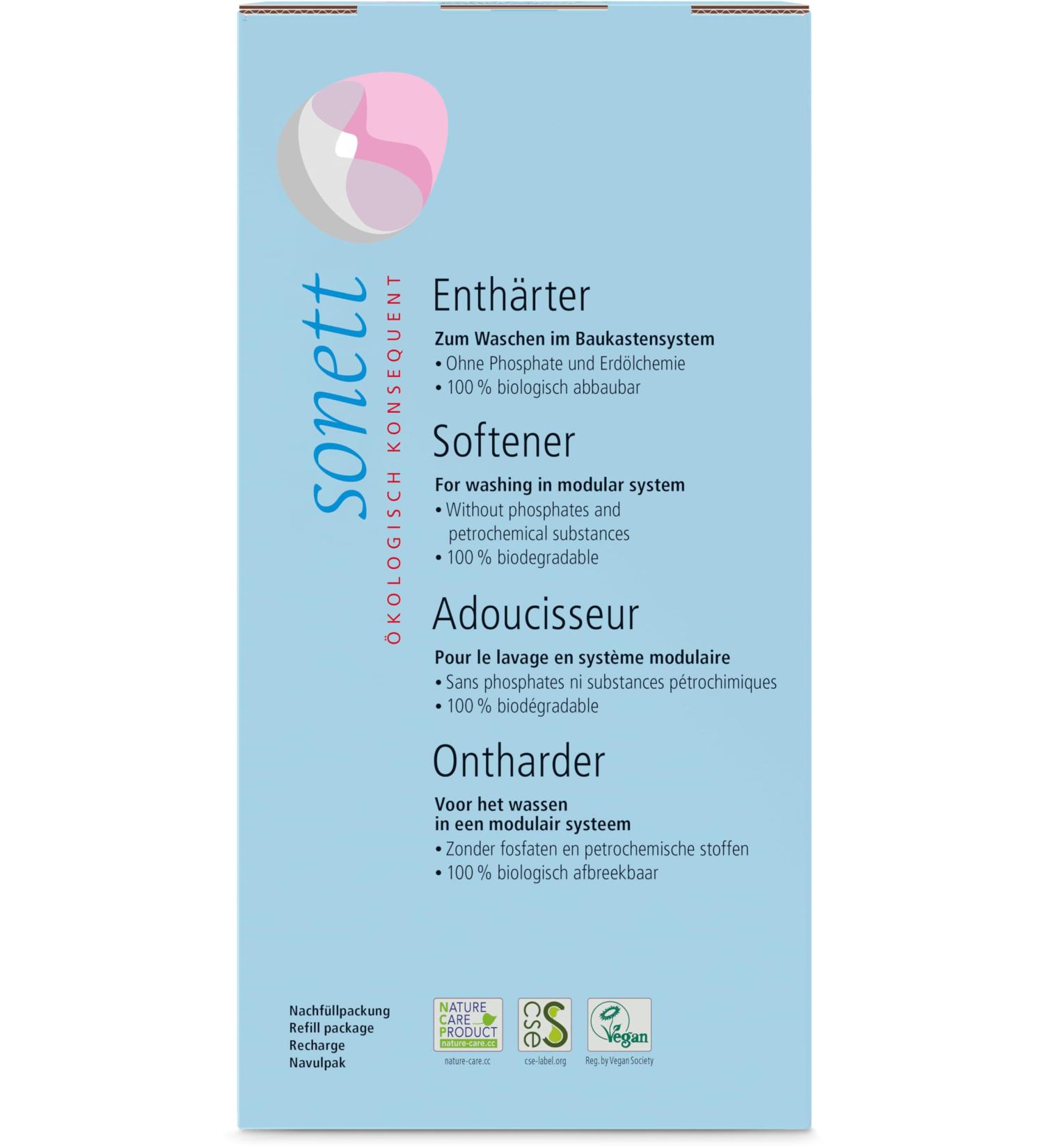 Sonett Bio Water Softener (6 x 1 kg) 1 kg (pack of 6)