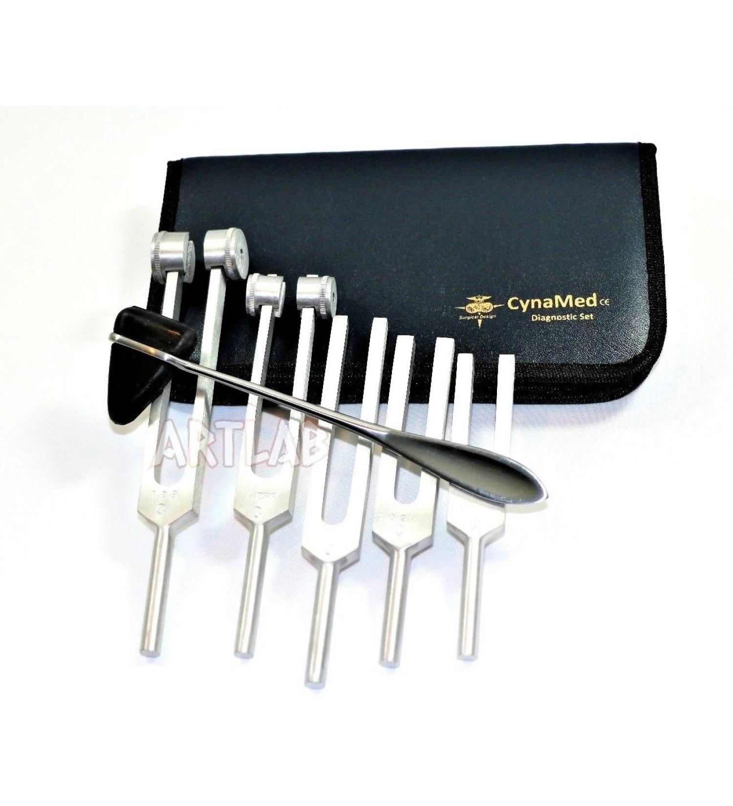 Tuning Fork Set - 5 Piece Taylor Hammer Medical Diagnostic Instruments by CYNAMED - Buy Online on GoSupps.com