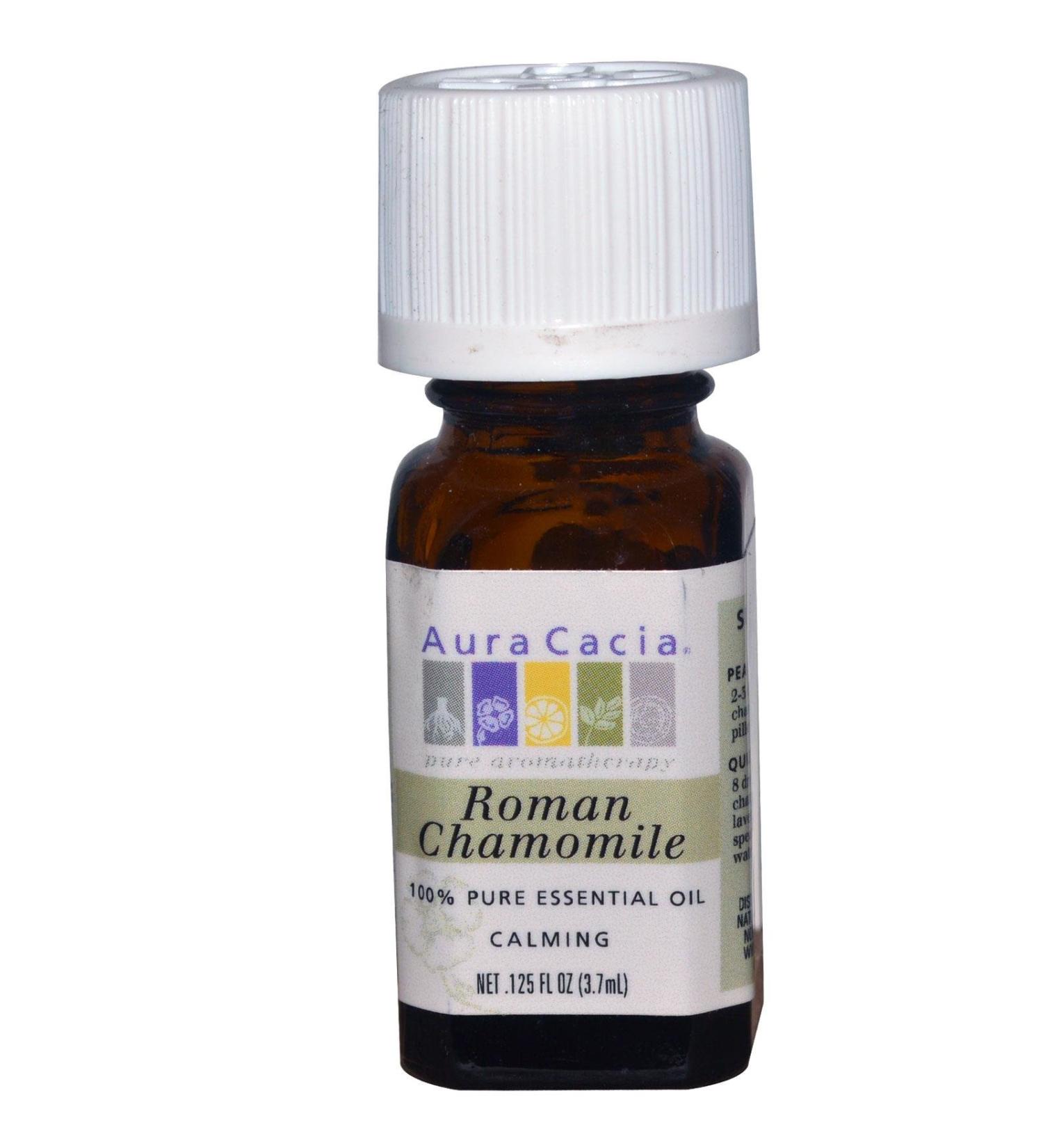 Aura Cacia Pure Roman Chamomile Essential Oil | 0.12 fl. oz.