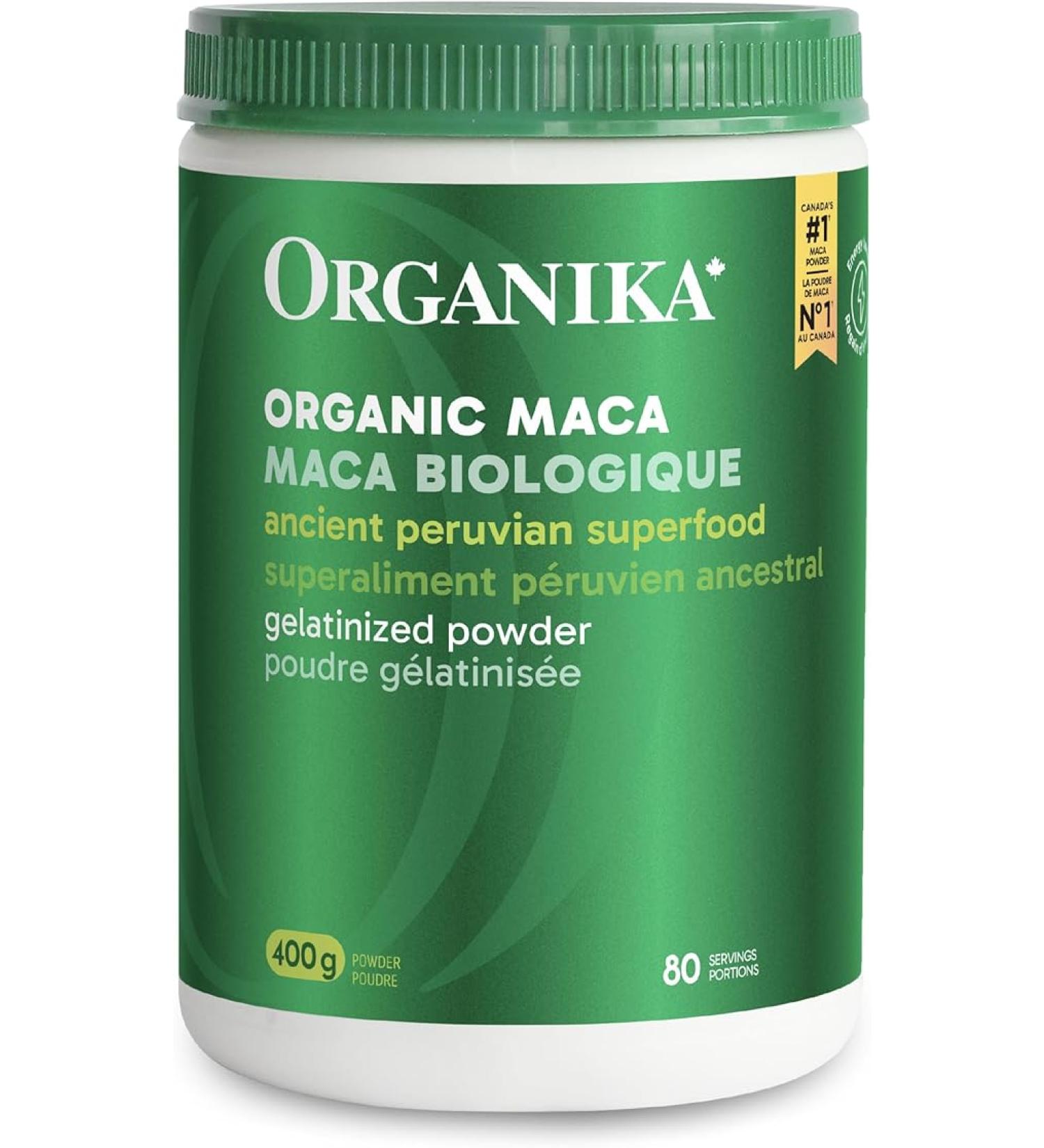 Organika Maca Certified Organic Powder- Gelatinized for High Bioavialability Hormone Balance Adaptogen to Help with Stress and Energy- 400g 400 g (Pack of 1) Powder - Buy Online on GoSupps.com