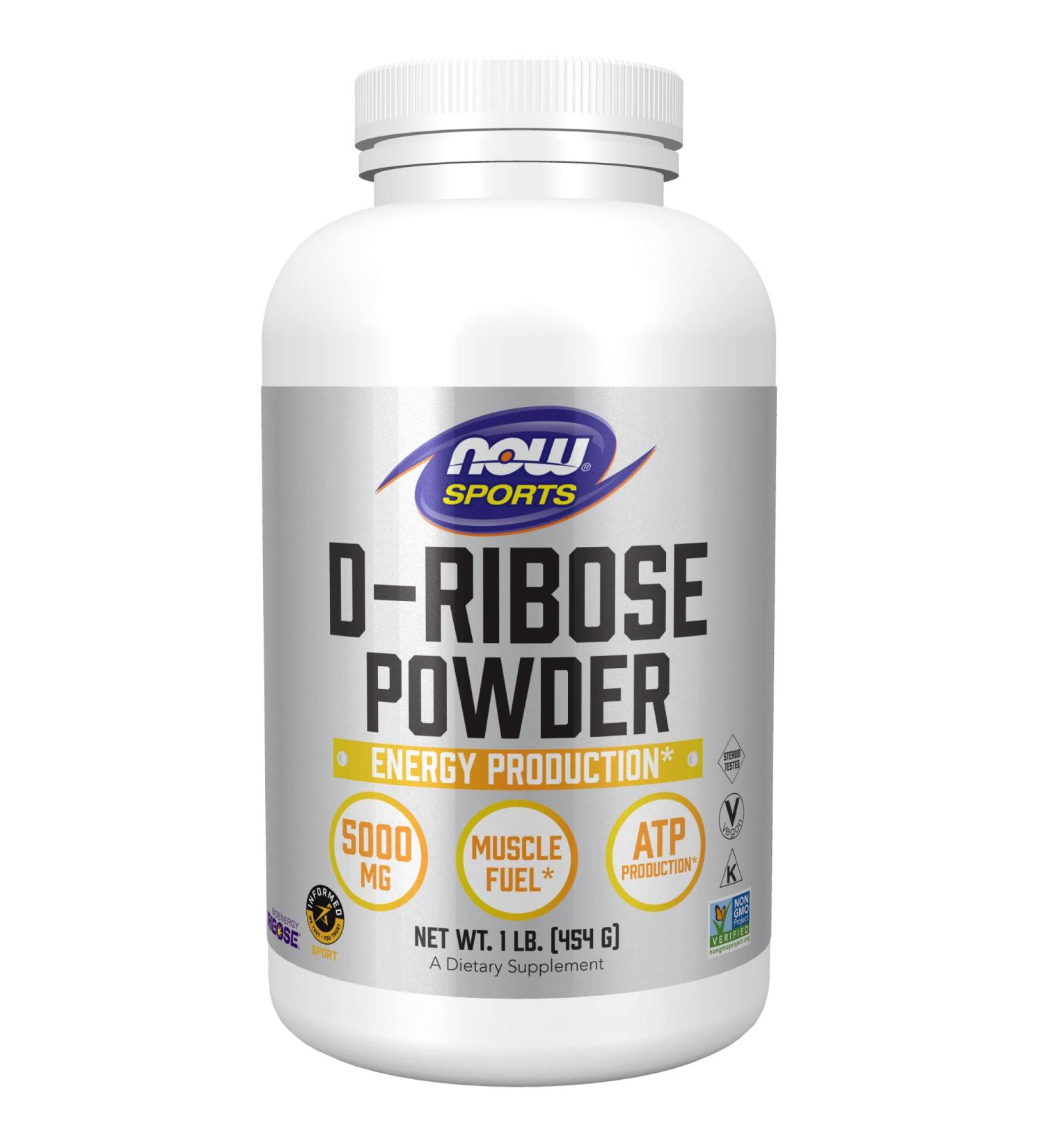 Now Foods D-Ribose Powder 1 lb | Boost Energy & Recovery | Sports Supplement - Buy Online on GoSupps.com