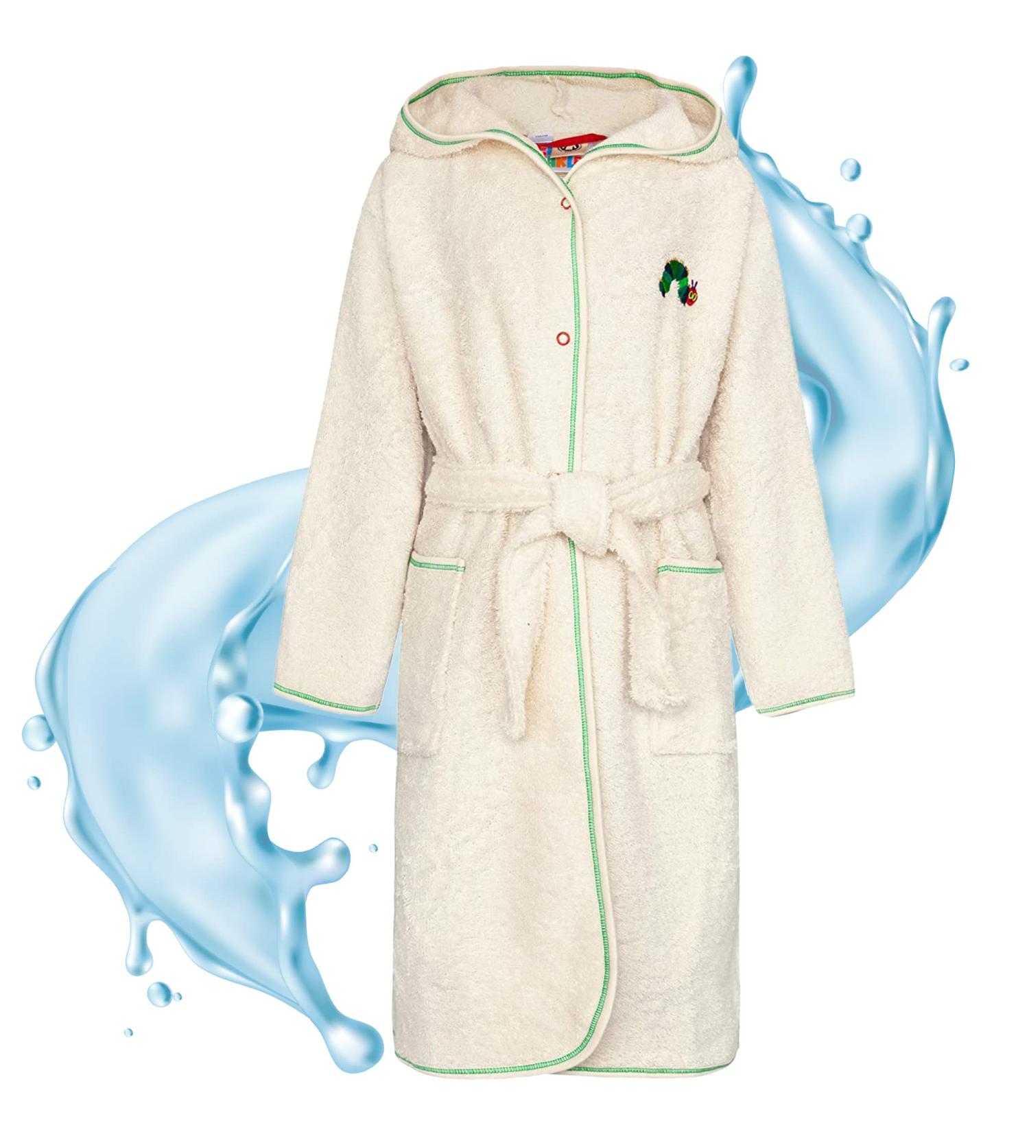 Buy Smithy Children's Bathrobes - The Very Hungry Caterpillar White 110-116 | International Shipping Available - Buy Online on GoSupps.com
