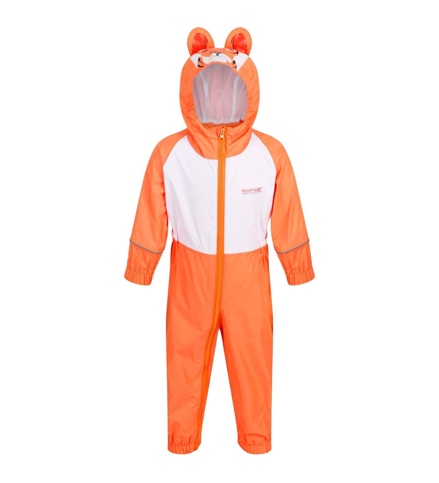 Regatta Girl's Charco All-in-One Suit 3 Years - JaffaOrange/White - Buy Online on GoSupps.com