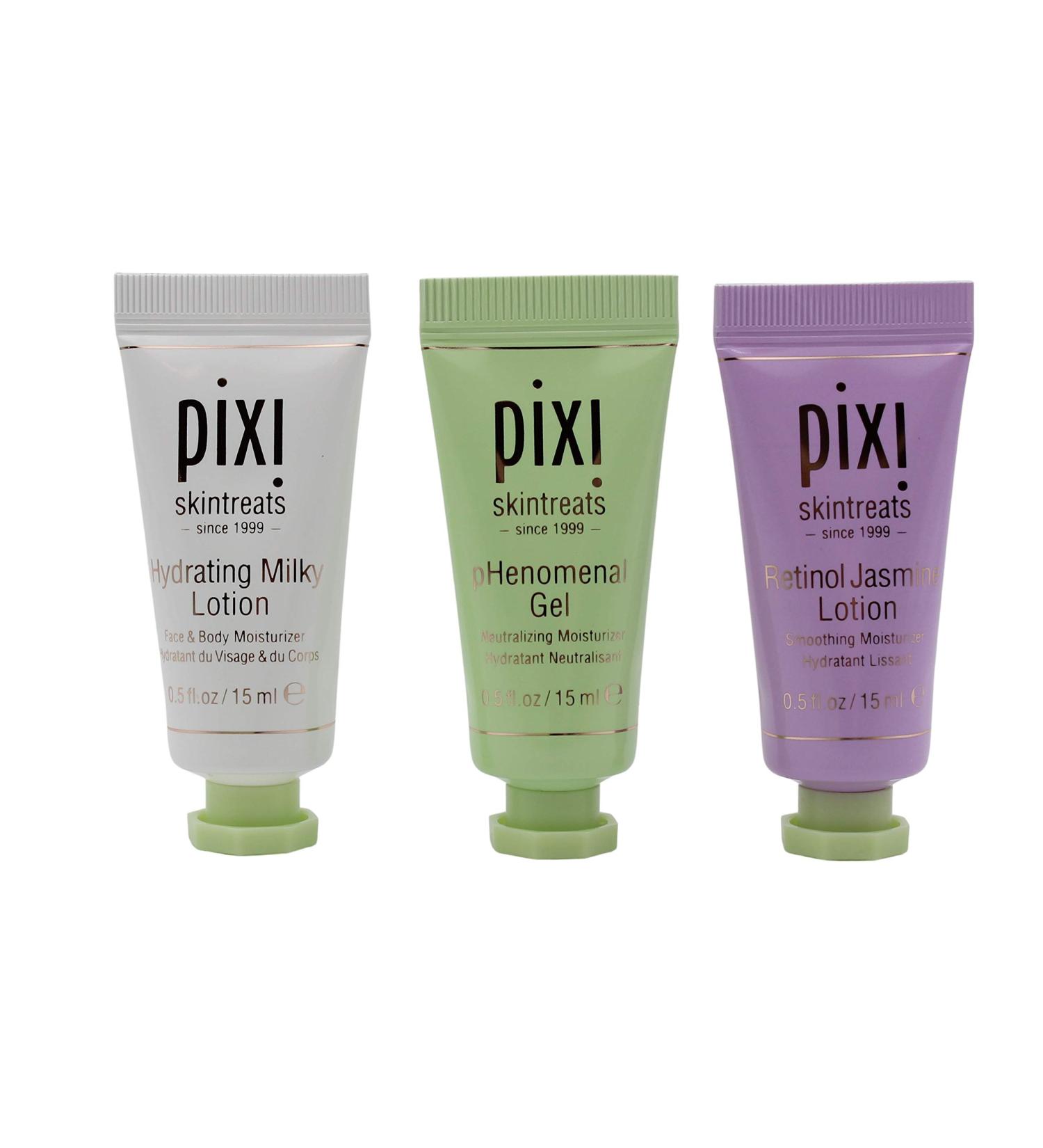 Buy PIXI Skintreats Moisturizer 3x15ml | Hydrating Milk pHenomenal Gel & Retinol Jasmine Lotion - International Shipping Available - Buy Online on GoSupps.com