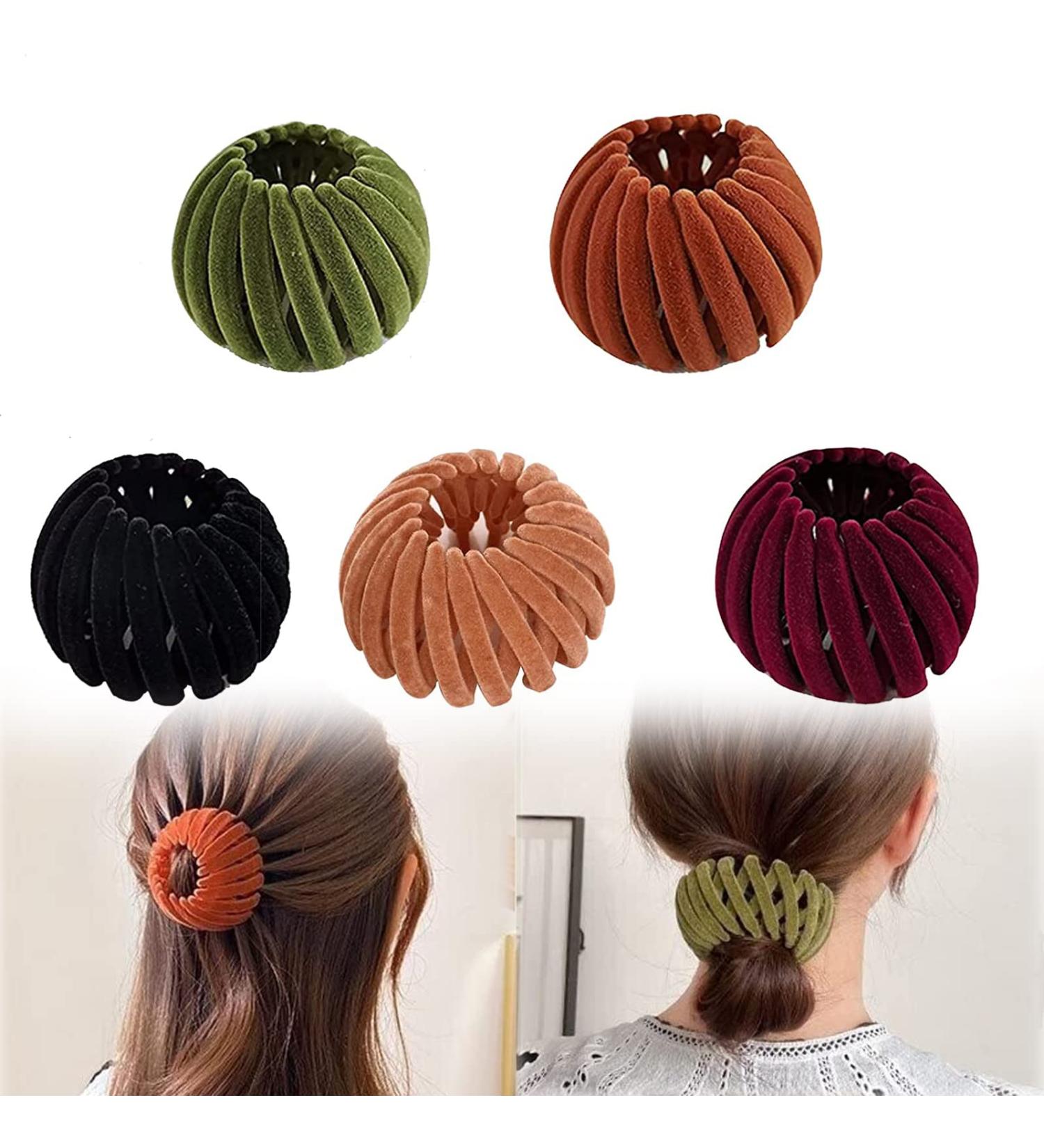 Wyhhh Bird Nest Hair Clip - Expandable Vintage Geometric Hairpin & Ponytail Holder for Effortless Style - Buy Online on GoSupps.com