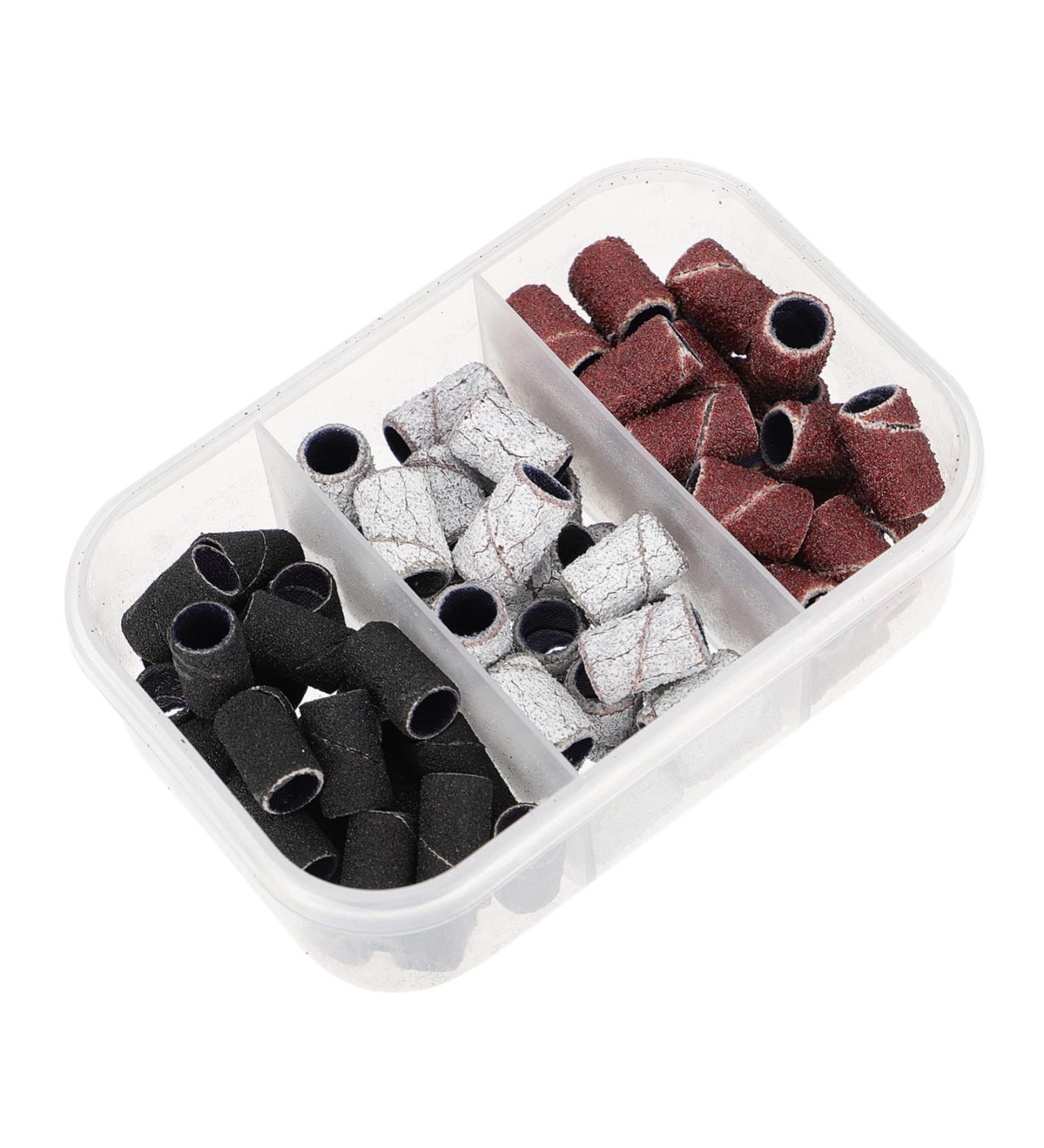 minkissy 1 Box Manicure Circle Nail Tools Nail Art Accessories Nail Sanding Bands Nail Art Sanding Bands Nail Drill Nail Set Tool Resin Abrasive Cloth Nail Polishing Rings Nail Drill Head 1.3X0.8X0.2cm As Shown - Buy Online on GoSupps.com