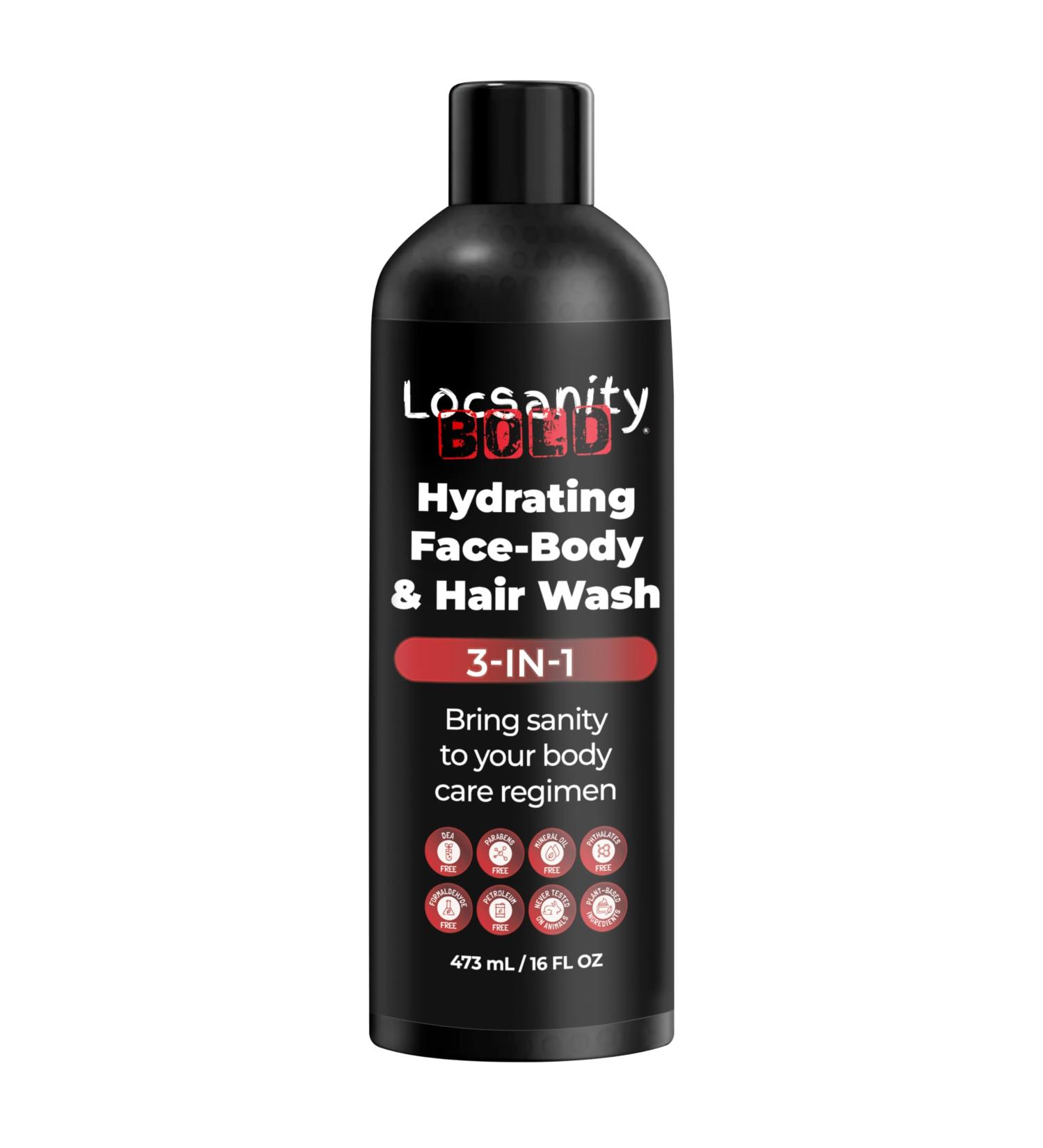 Locsanity BOLD 3-in-1 Men s Hydrating Wash | Face Body & Hair Cleanser for All Skin Types - Shop Internationally - Buy Online on GoSupps.com