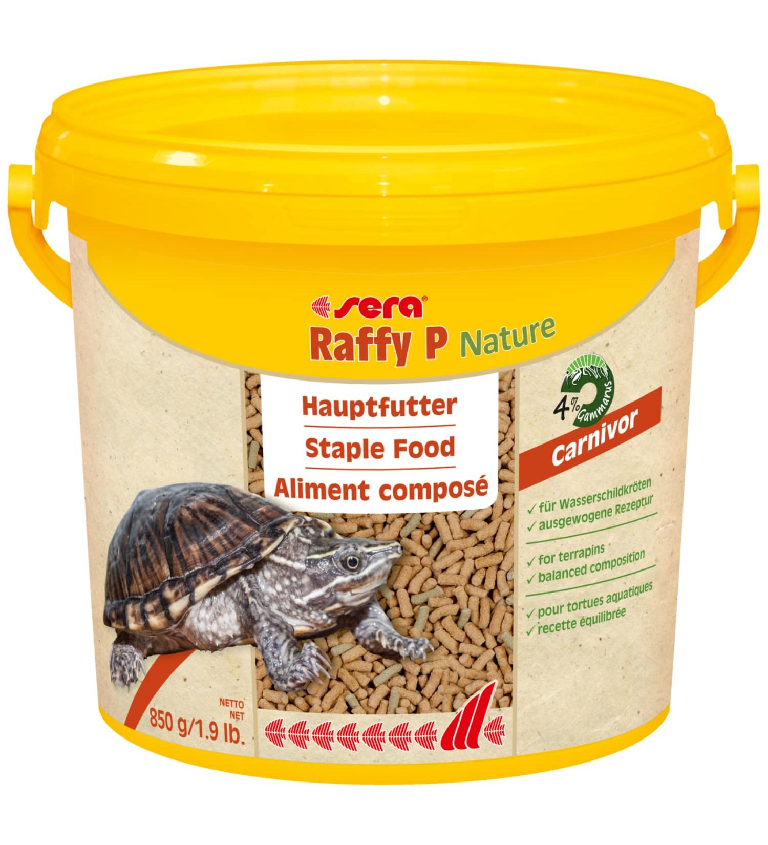 Sera Raffy P Nature 3.8L - Premium Water Turtle Feed | Balanced Nutrition with Animal & Herbal Ingredients | Made in Germany | Best Fish Feed for Turtles - Buy Online on GoSupps.com