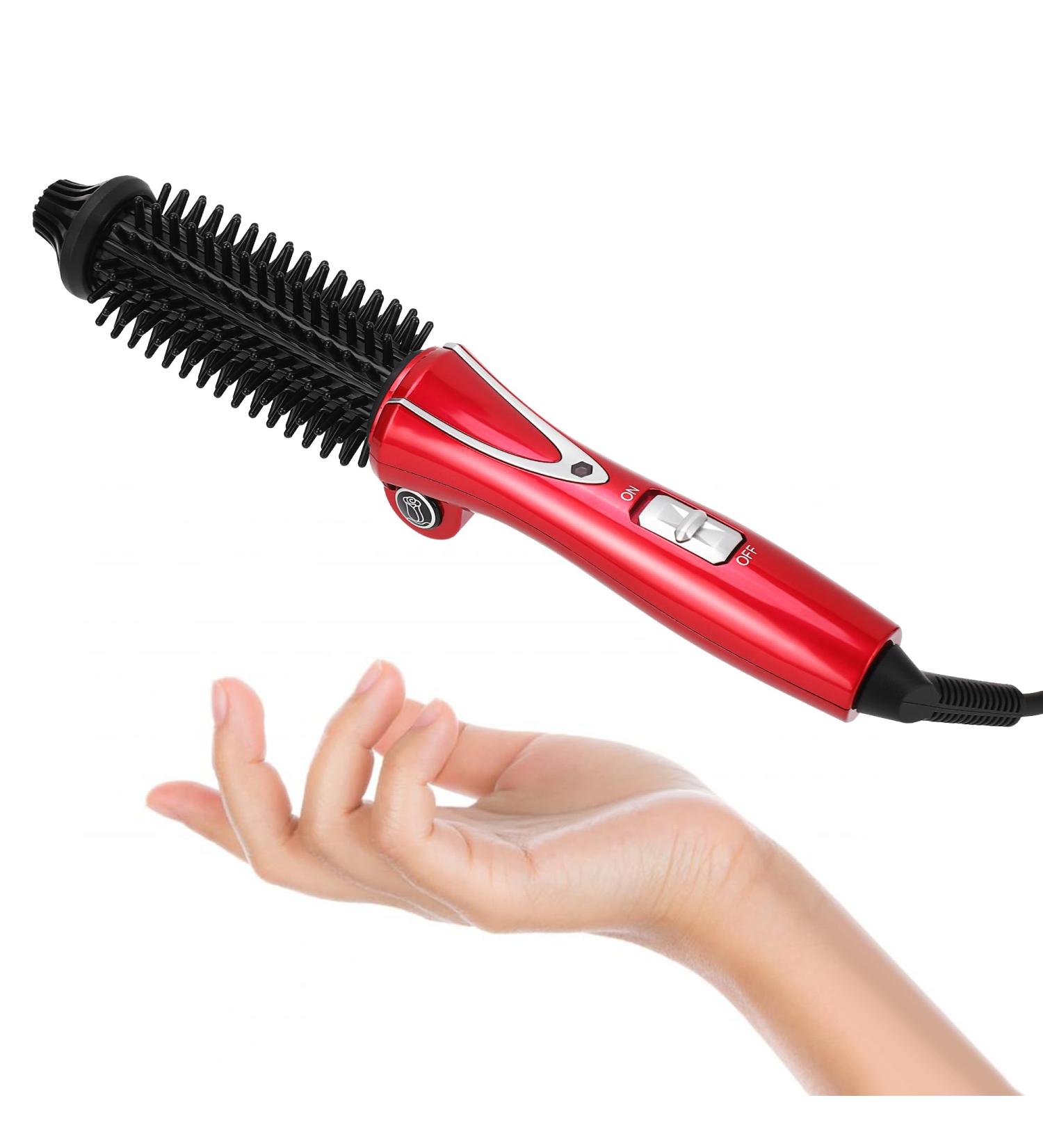 Buy Mini Hair Curling Iron Brush - Ceramic Tourmaline Ionic Hot Curler for All Hair Types | Professional Anti-Scald Electric Wand - Fast International Shipping - Buy Online on GoSupps.com