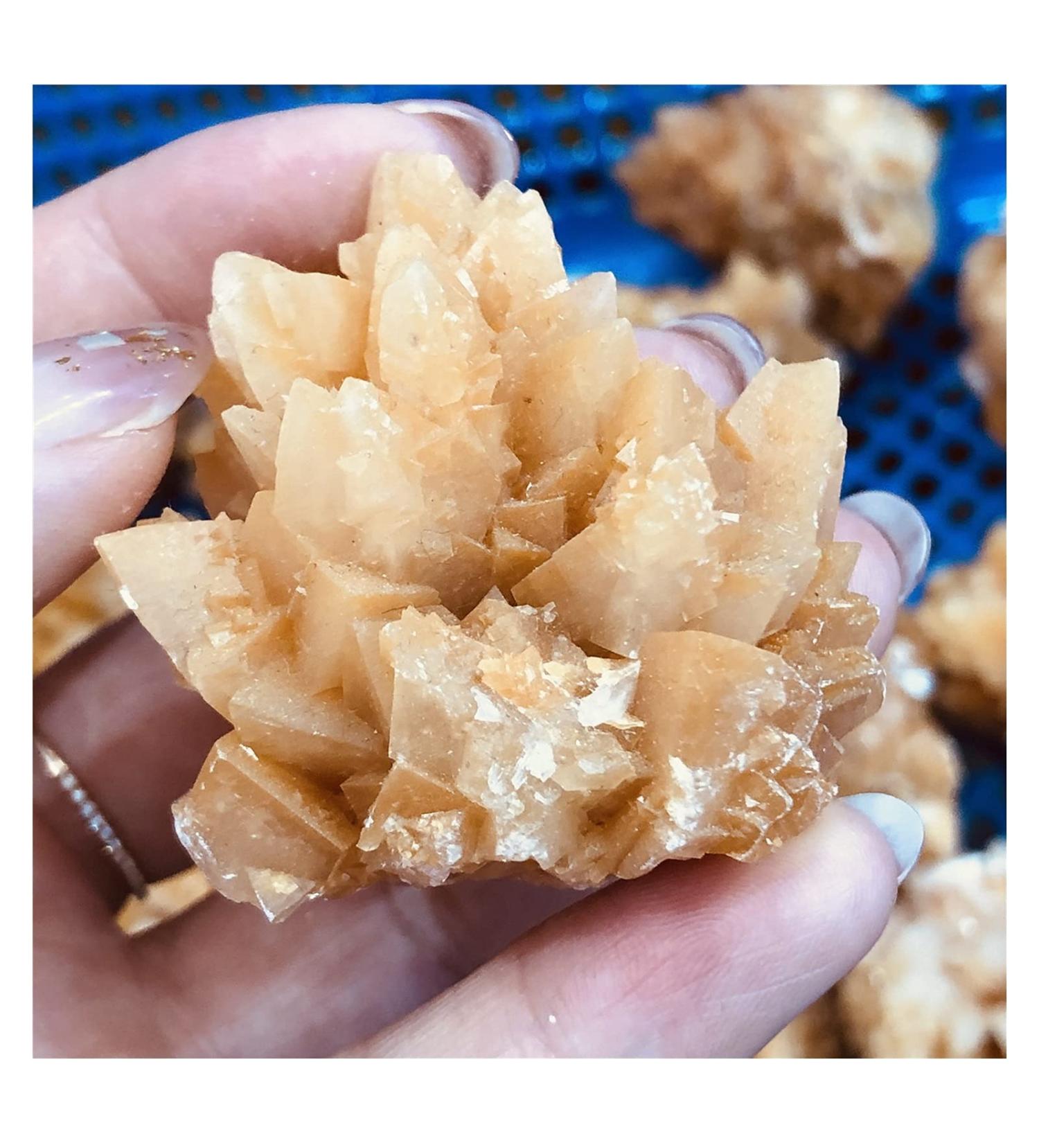 Natural Crystal Rough 1 pc Natural Flower Rare Yellow Calcite Cluster coarse Specimen - Buy Online on GoSupps.com