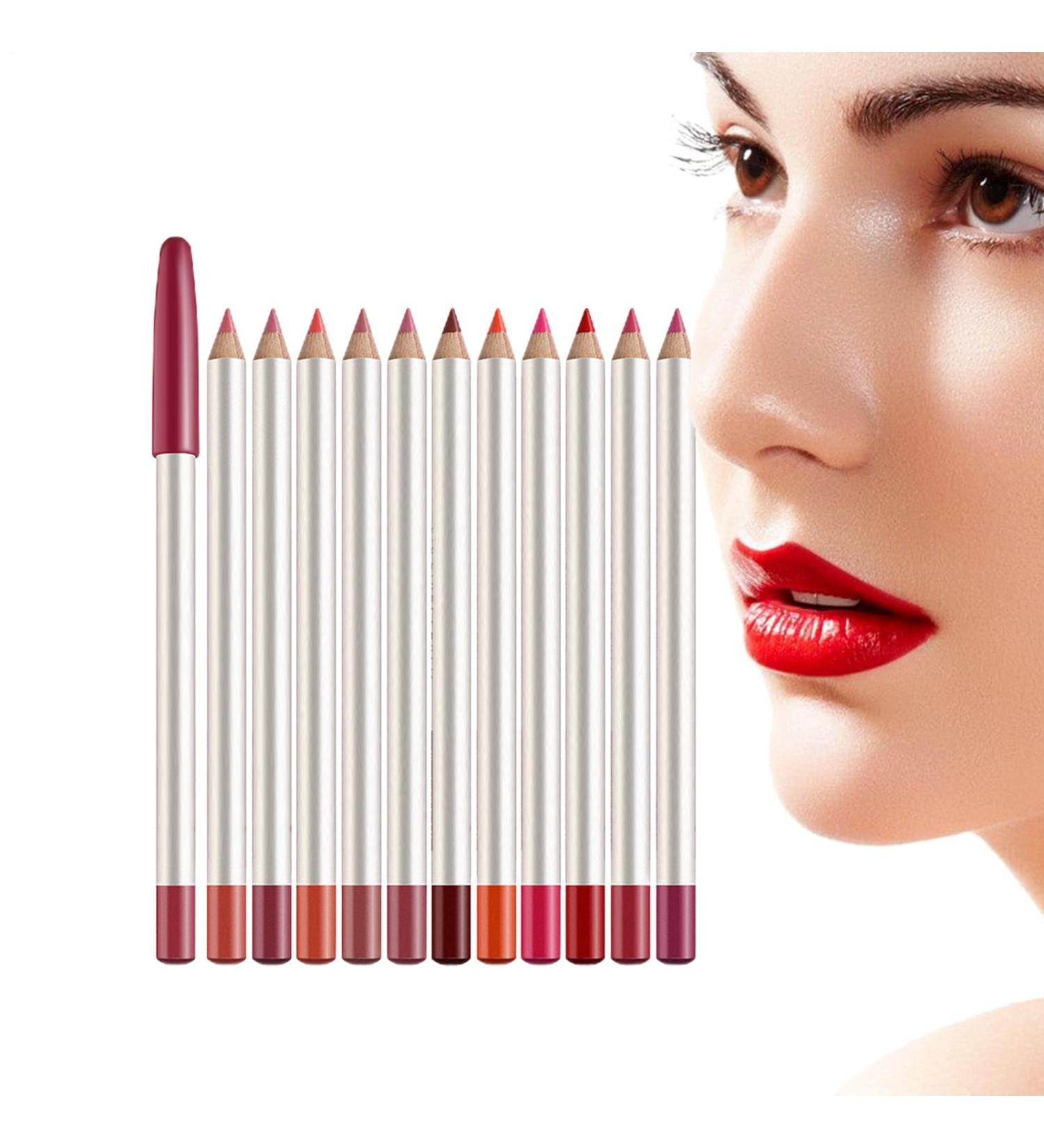  yupeuooe Lip Liner Pencil | 12 Colors Smudge-Proof Silky Matte Makeup Beauty - Lip Pencil | for Women Friends Family Sister Girlfriend Dates and Parties - Buy Online on GoSupps.com
