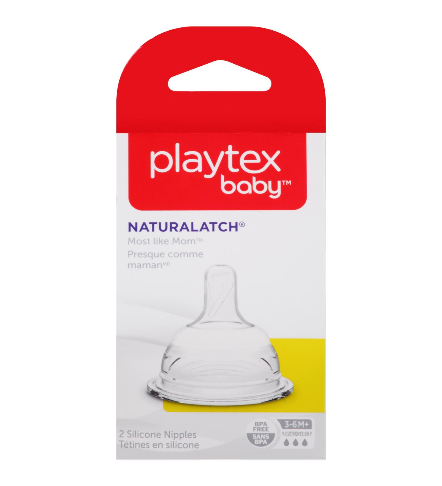 Playtex NaturaLatch Y-Cut Nipple 2-Count - Buy Online on GoSupps.com