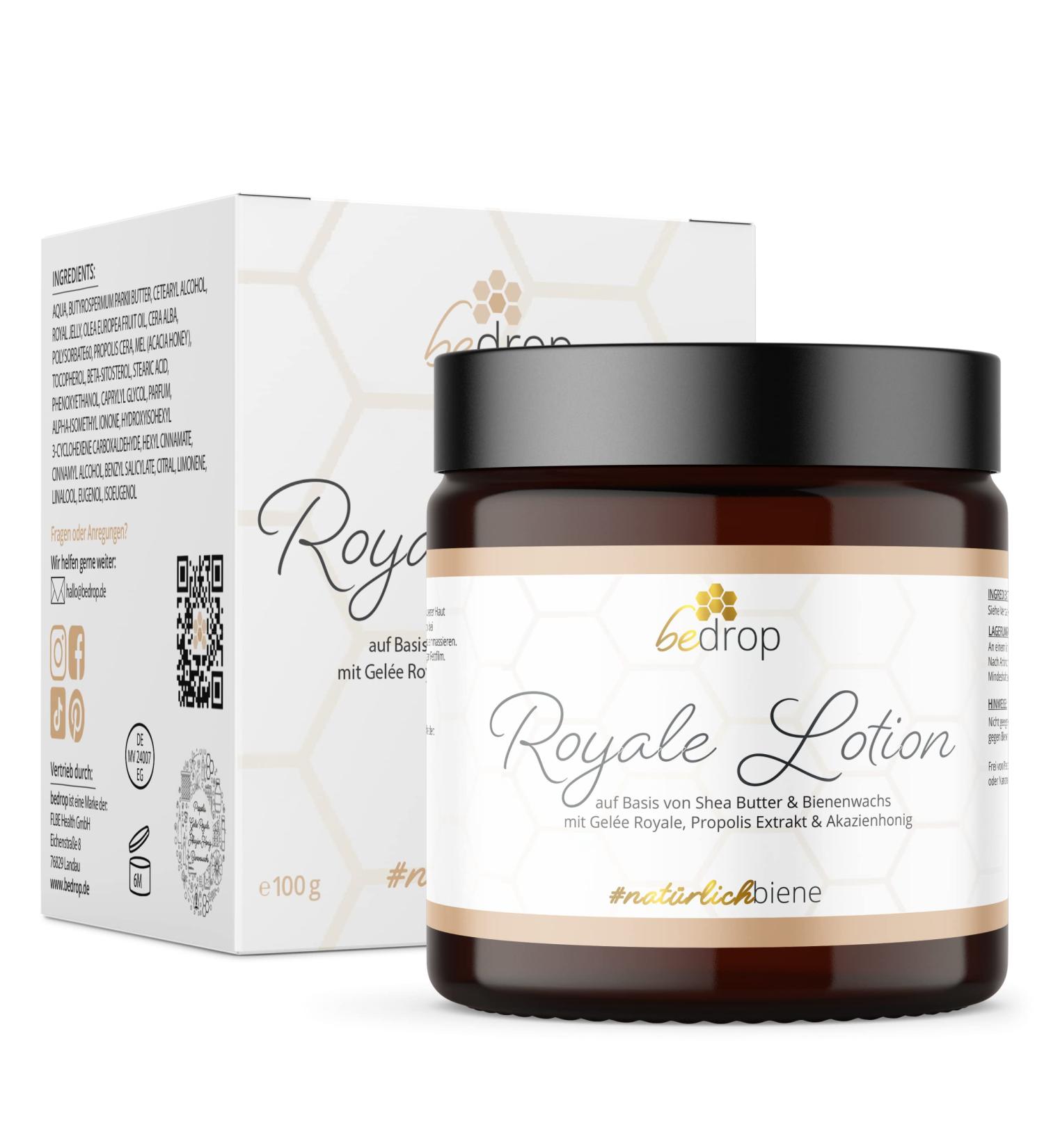 Threat Royale Lotion - 100g Moisturizing Body Lotion with Gel e Royale Shea Butter Acacia Honey & Propolis for Irritable Skin - International Shipping Available - Buy Online on GoSupps.com
