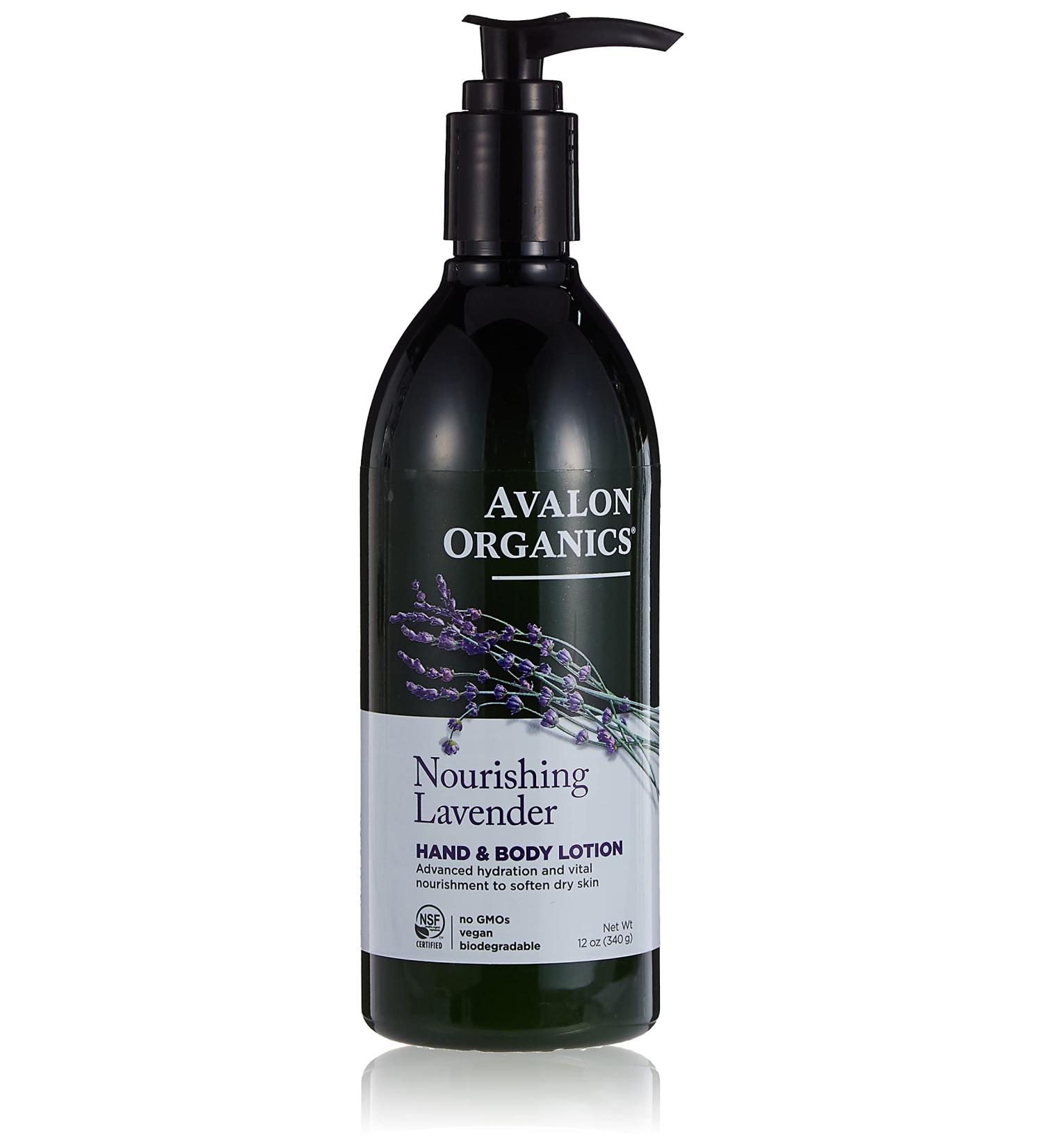Avalon Organics Nourishing Lavender Hand & Body Lotion 12 oz - Hydrating Formula - Buy Online on GoSupps.com