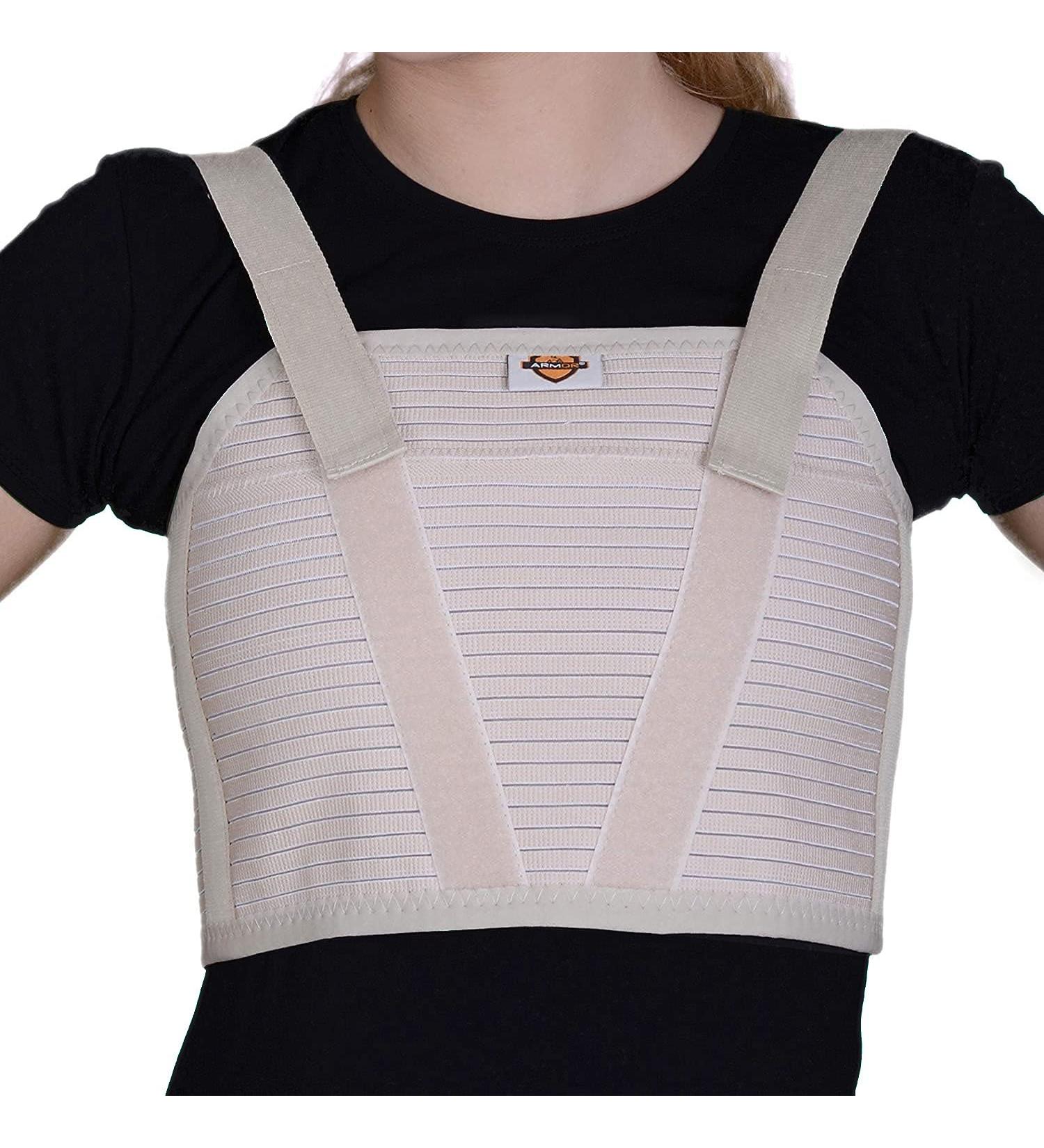 Armor Unisex Thoracic Support Brace - Large, Tan - Post-Op Chest Stabilizer for Open Heart Surgery, Fractures of Sternum & Rib Cage - Buy Online on GoSupps.com