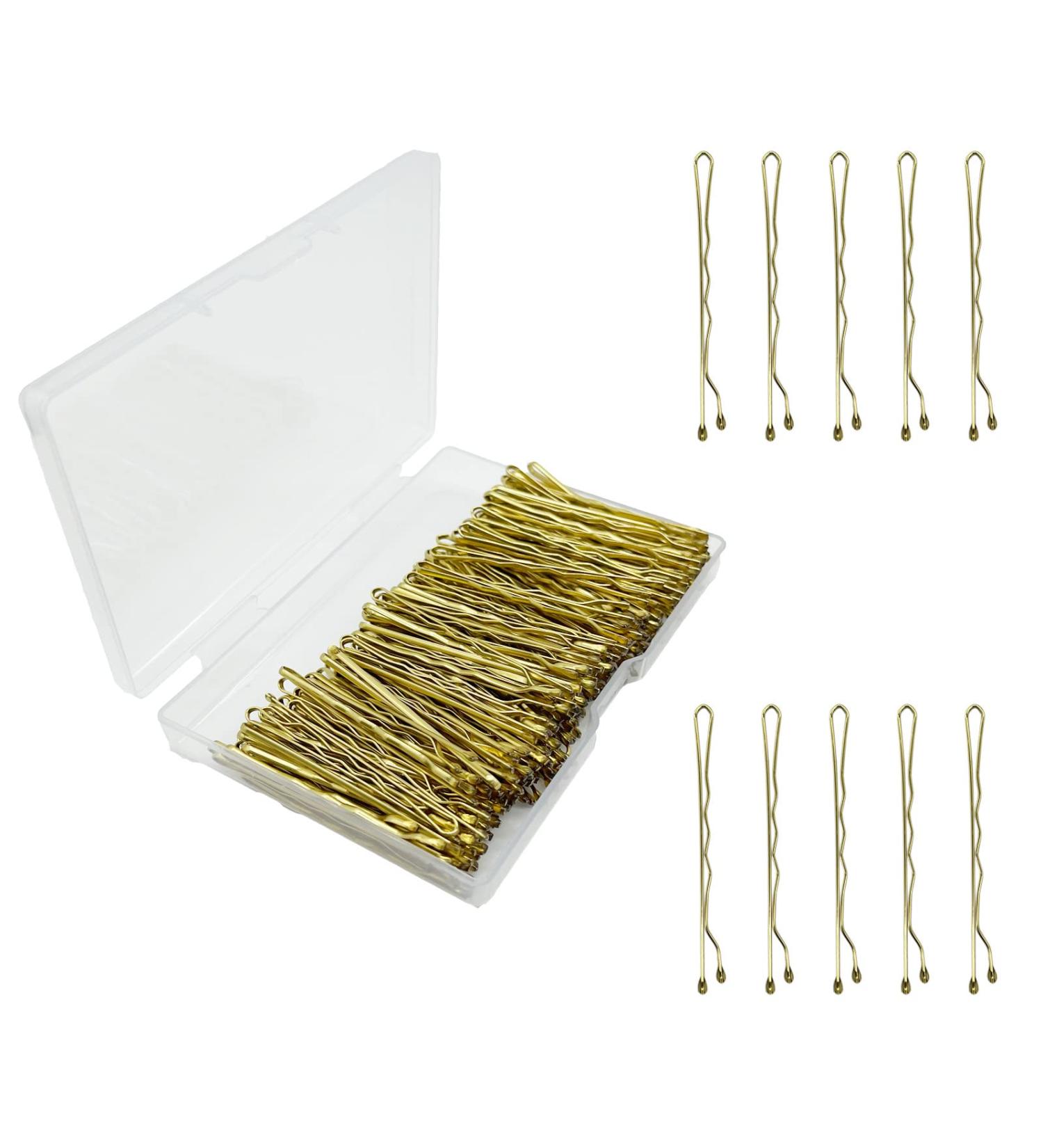 ILVISEST 200pcs Hair Bobby Pins Kit with Box for Women, Girls & Kids | Premium Hair Pins for Thick & Thin Hair | Invisible Wave Hairgrip Barrette Hair Accessories in Gold - Buy Online on GoSupps.com