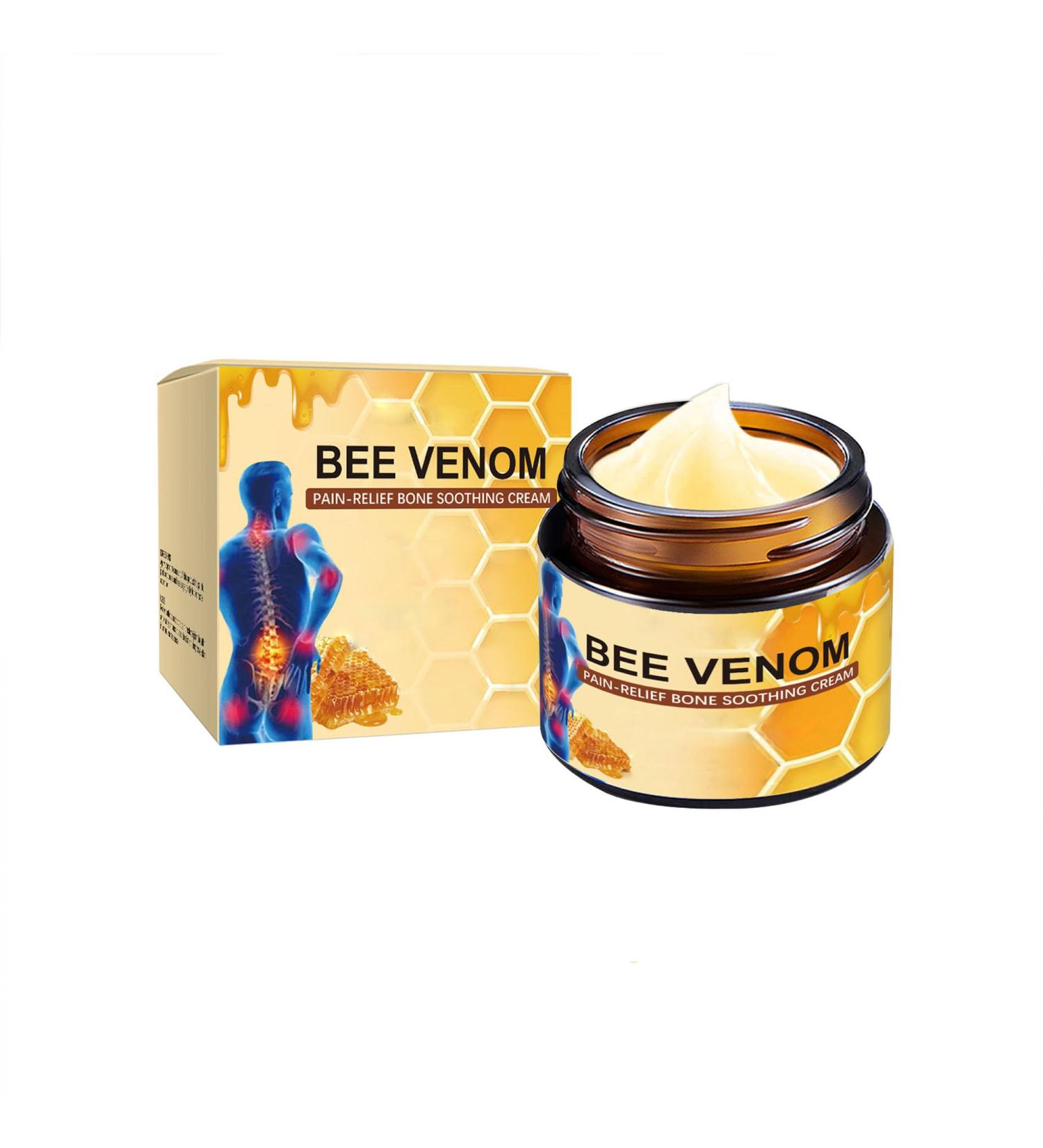 Liwoci Bee Venom Cream-Suitable for Neck, Waist, Back, Hands, Feet and Leg Joint Pain Care - Buy Online on GoSupps.com
