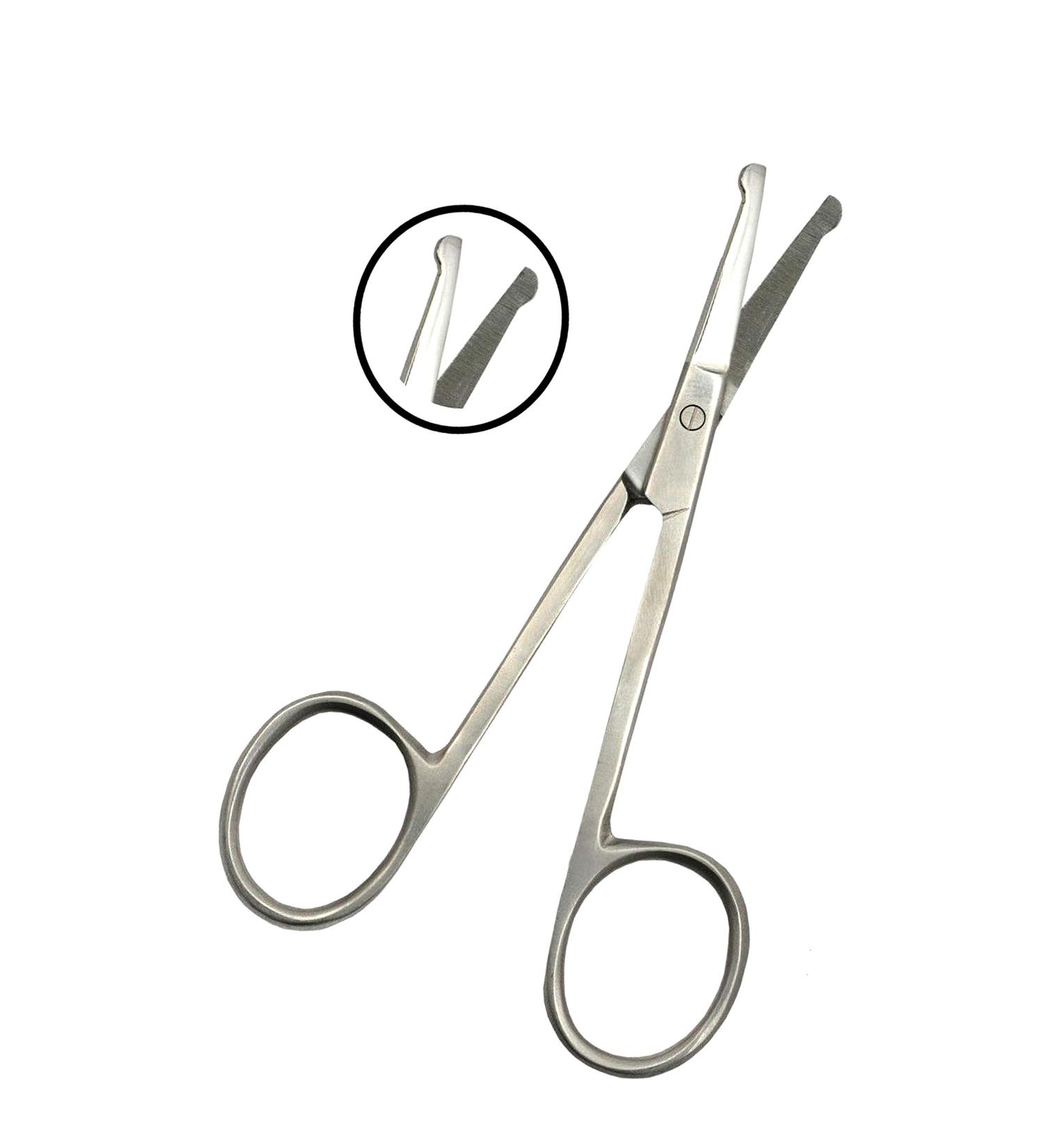 Spire 9CM Premium Baby Nail Scissors Nose Hair Scissors Safety Blades with Rounded Tip for Trimming Small Details Facial Hair Ear Hair Eyebrow - Buy Online on GoSupps.com