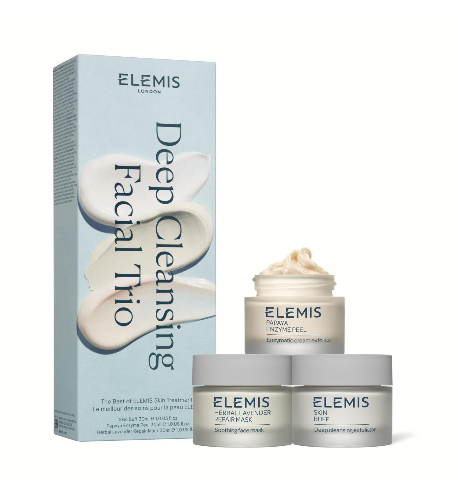 ELEMIS Deep Cleansing Mask Trio | Exfoliate, Smooth, and Purify Skin | 3-Piece At-Home Facial Treatments | 1 ct - Buy Online on GoSupps.com