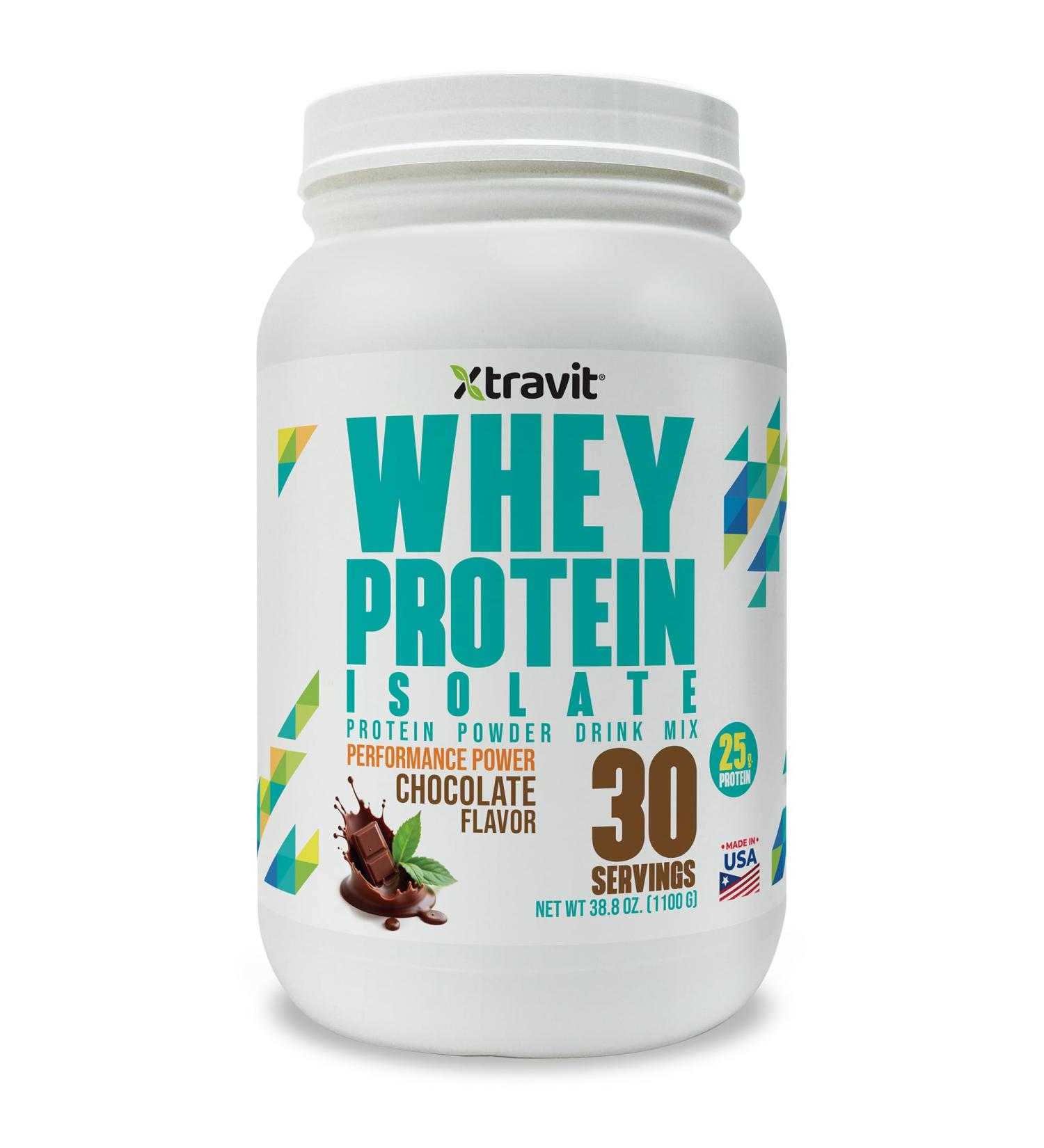 Chocolate Whey Protein Isolate Powder Low Carb Supplement for Men & Women - Support Muscle Growth Nutrition Fitness & Weight Management - Filler & GMO Free 25 g 30 Servings Chocolate 2.43 Pound (Pack of 1) - Buy Online on GoSupps.com