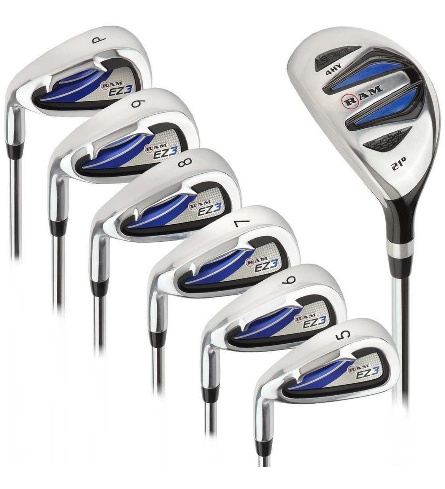 Ram Golf EZ3 Men's Left Hand Iron Set 5-9PW + Free Hybrid - Premium Quality Set for Improved Performance - Buy Online on GoSupps.com