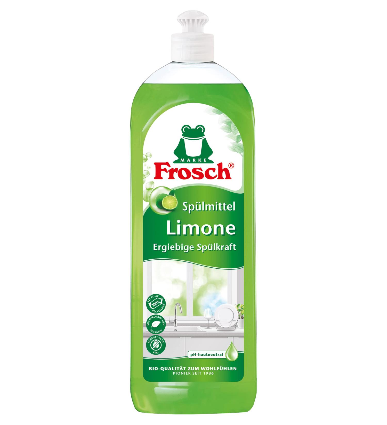 Frosch Lemon Dishwashing Liquid 750ml - Eco-Friendly Cleaning Power for International Shipping - Buy Online on GoSupps.com