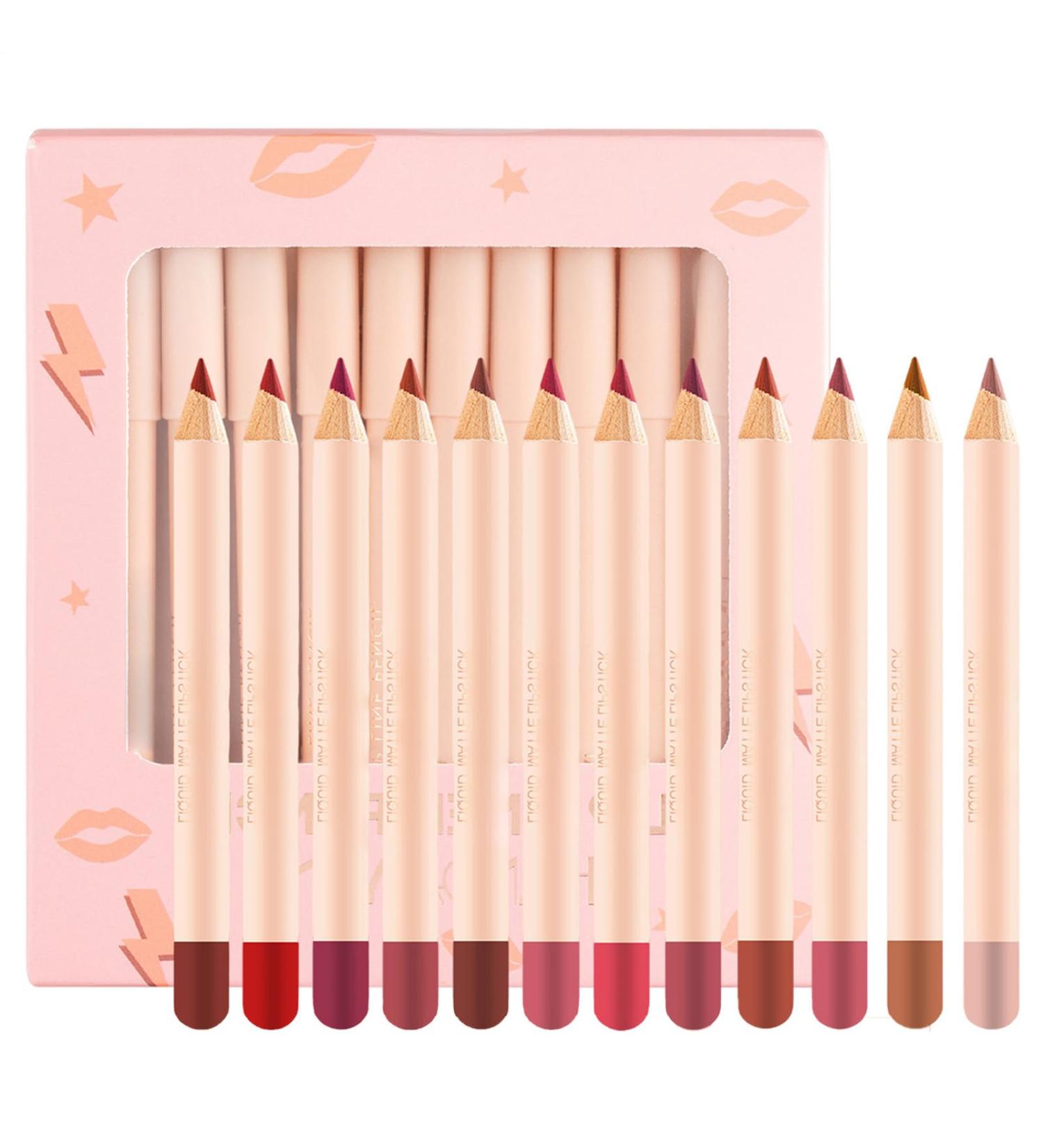 G n rique Lip Pencil Set | 12-Color Multifunctional Lip Pencil Nourishing Lipstick for Women Lovers Girlfriends Mothers Aunts Makeup Lovers and More - Buy Online on GoSupps.com