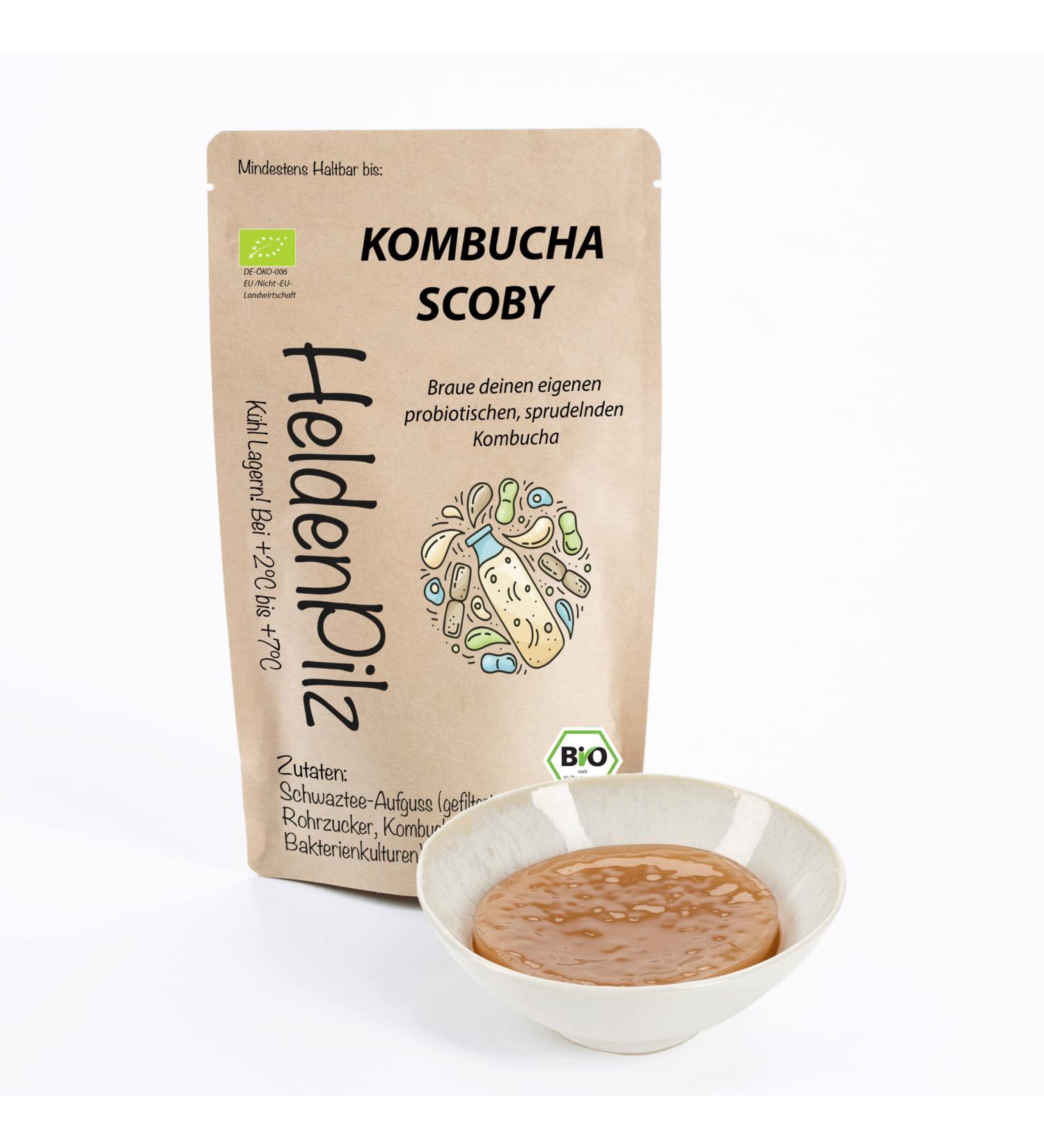 Helden Mazilz Organic Kombucha Scoby - 100% Natural Plastic-Free Brew 6 Liters - Buy Online on GoSupps.com