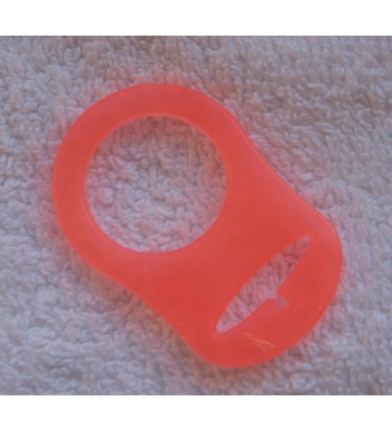 Silicone ring (adapter) for pacifier chains orange (14)