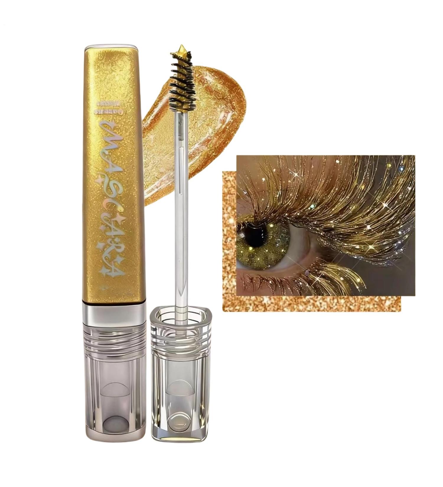 Glitter Mascara Intense Volume Lashes 5g Smudge-Proof Mascara - For Sensitive Eyes Women Mothers Girlfriends Evening Events Weddings - Buy Online on GoSupps.com