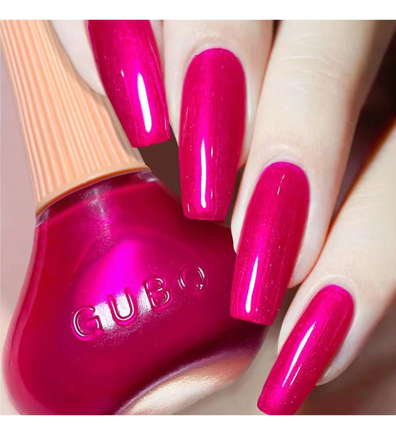 Shop Hot Pink Nail Polish - Quick-Dry Neon Glitter Chrome & Fuchsia Shimmer | International Shipping Available - Buy Online on GoSupps.com