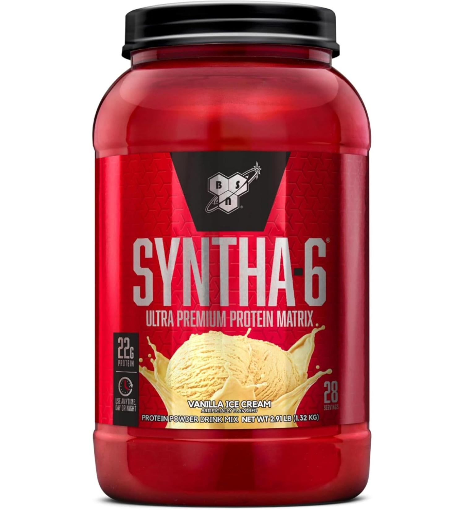 BSN SYNTHA-6 Protein - Vanilla Ice Cream 3 lbs. Vanilla Ice Cream 2.91 Pound (Pack of 1) - Buy Online on GoSupps.com