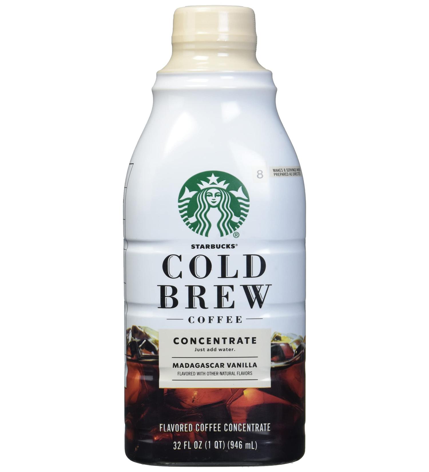 STARBUCKS Madagascar Vanilla Cold Brew Concentrate 32oz - Multi Serve - Buy Online on GoSupps.com
