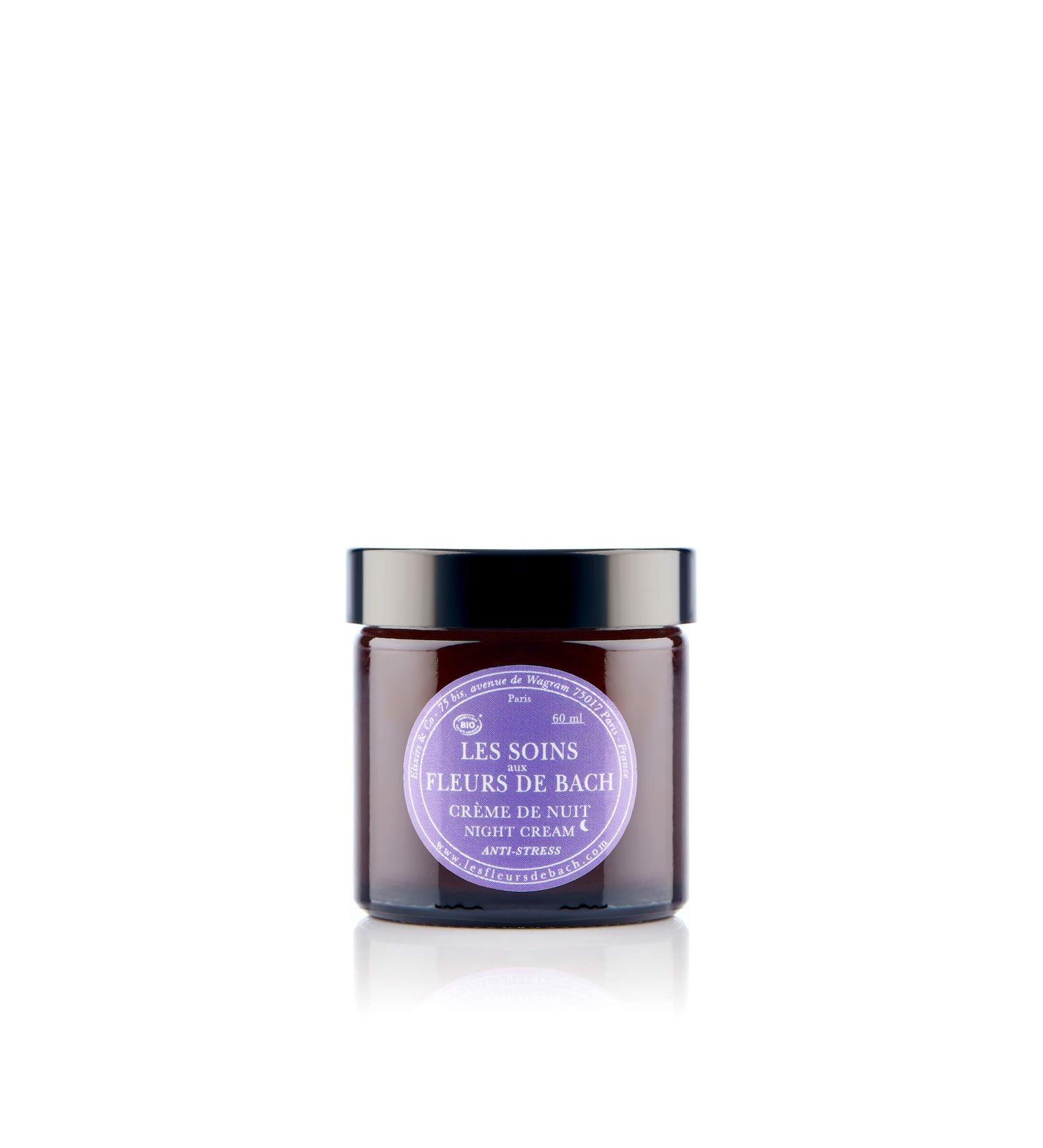 Les Fleurs De Bach Anti-Stress Night Cream 60ml - Best Soothing Night Skincare for Relaxation & Sleep - International Shipping Available - Buy Online on GoSupps.com