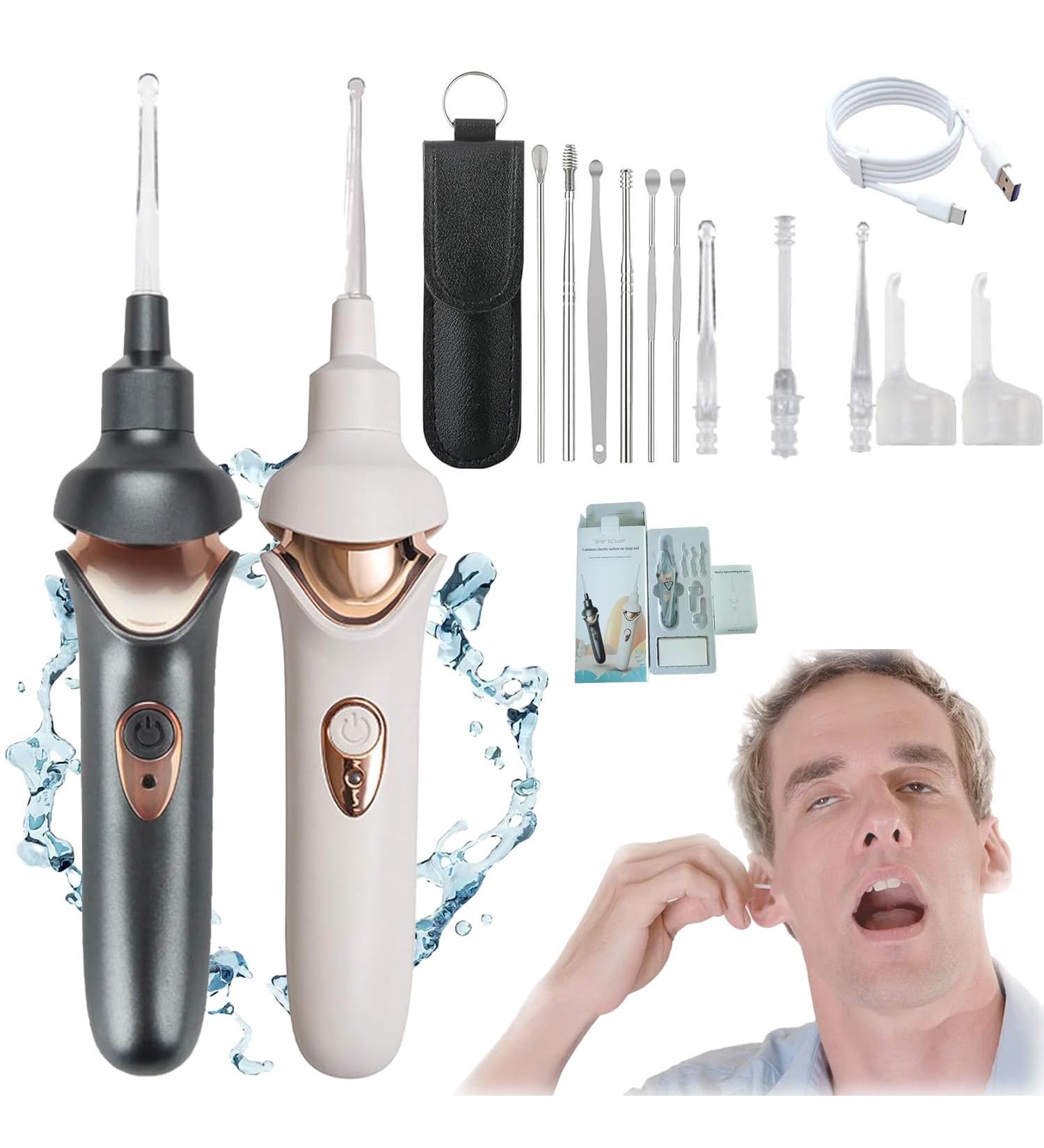 Tweddy Smart Ear Wax Remover Tweddy Smart Ear Wax Vacuum Tweddy Smart Earwax Remover Ear Wax Removal Tool Ear Cleaner Earwax Removal Kit with Light for Children Adult (2*Mix) - Buy Online on GoSupps.com