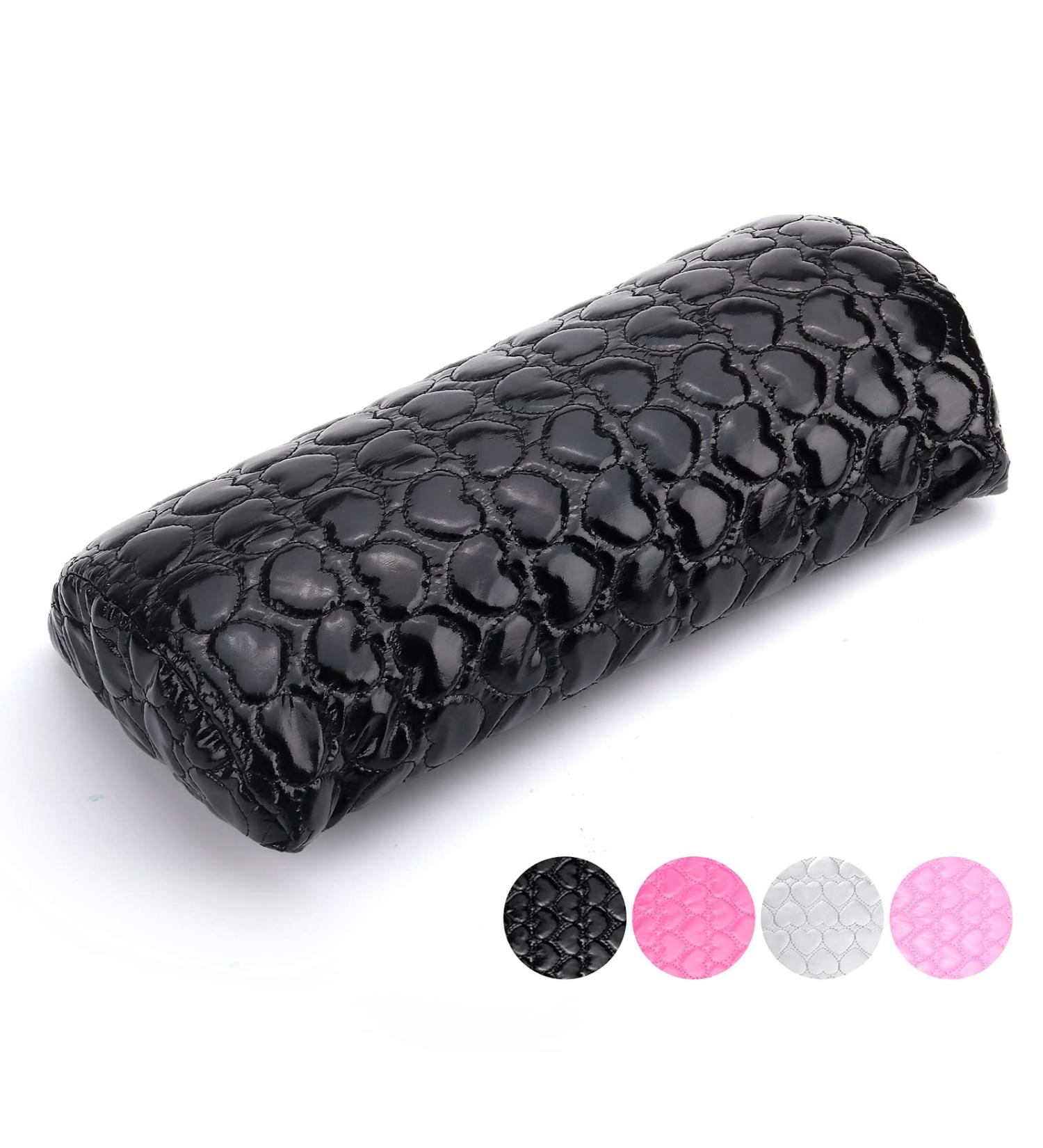 Nail Pillow Hand Rest - Washable PU Leather Armrest for Manicure - Black Nail Art Accessory for Techs - Buy Online on GoSupps.com