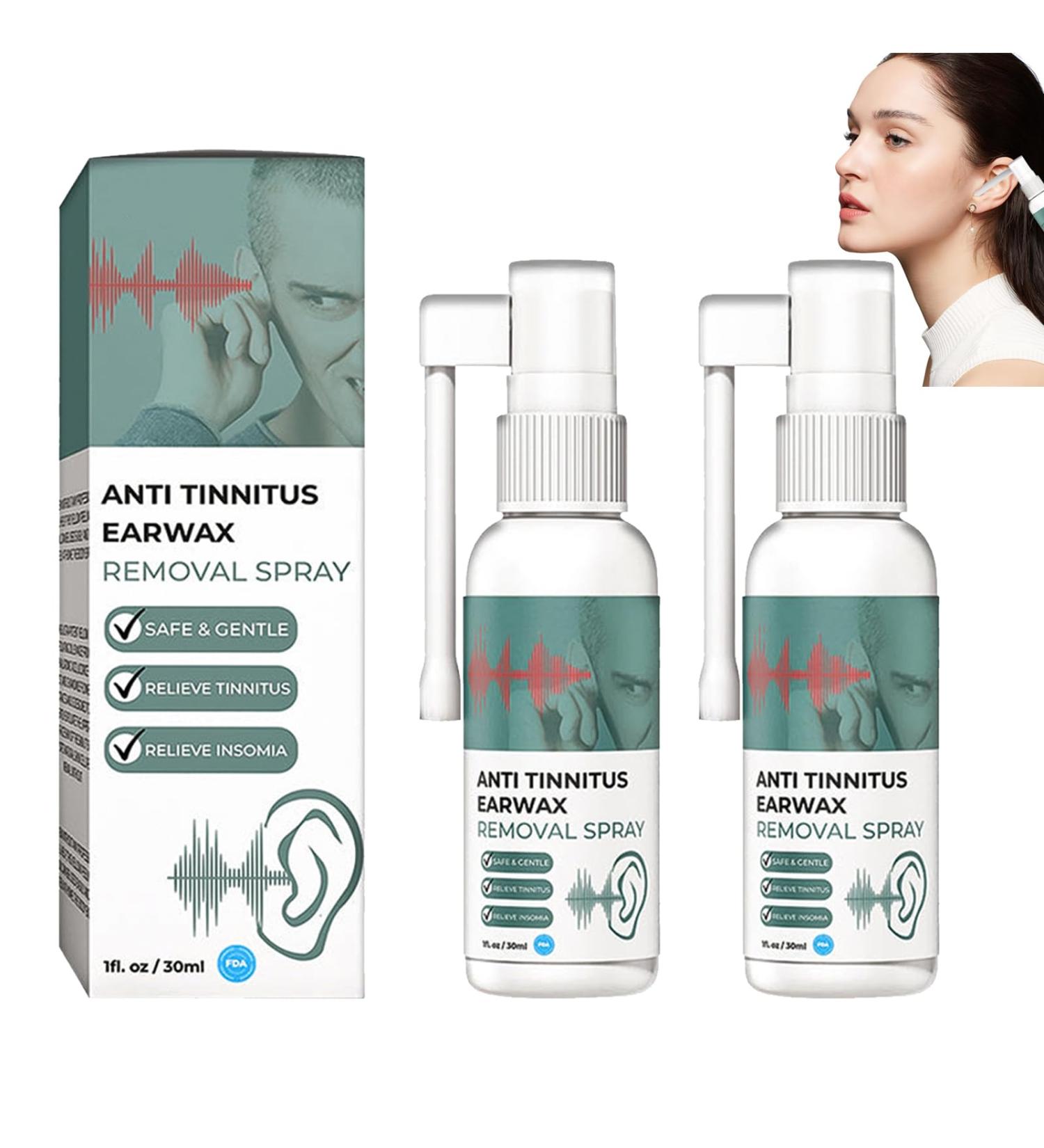 Tinnitus Relief Spray - Ear Ringing Relief for Ear Health Care 30ml 2pc - Buy Online on GoSupps.com
